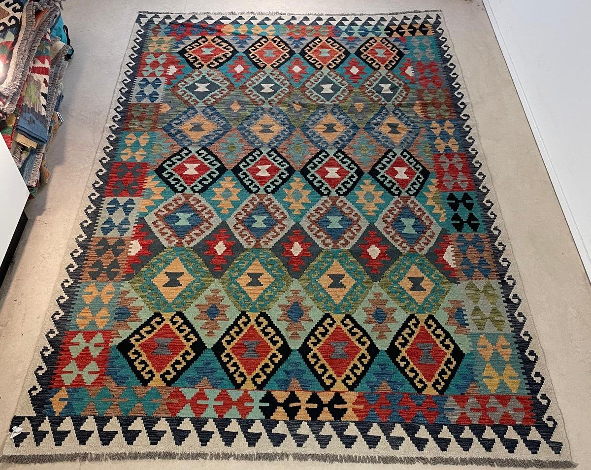 Afghaanse Kelim 197 X 297 CM Handgeweven