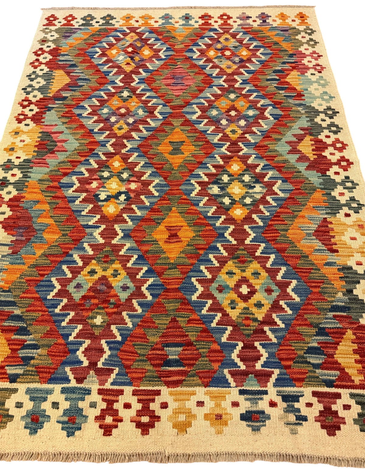 Afghaanse Kelim 126 X 173 CM Handgeweven