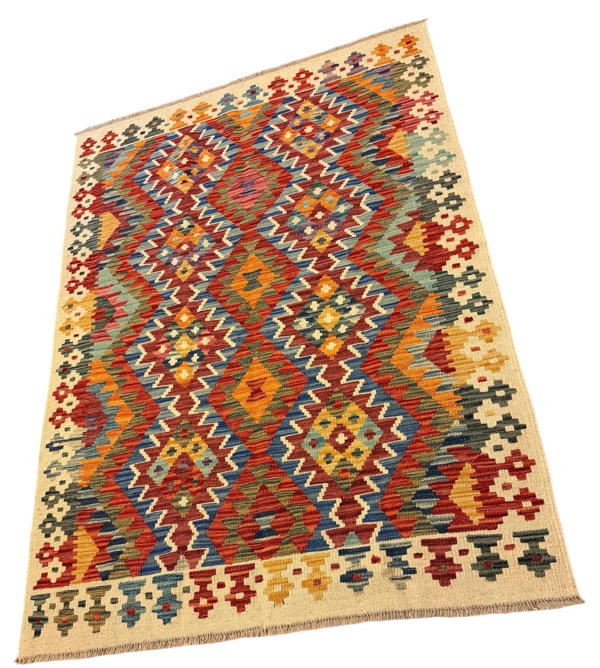 Afghaanse Kelim 126 X 173 CM Handgeweven
