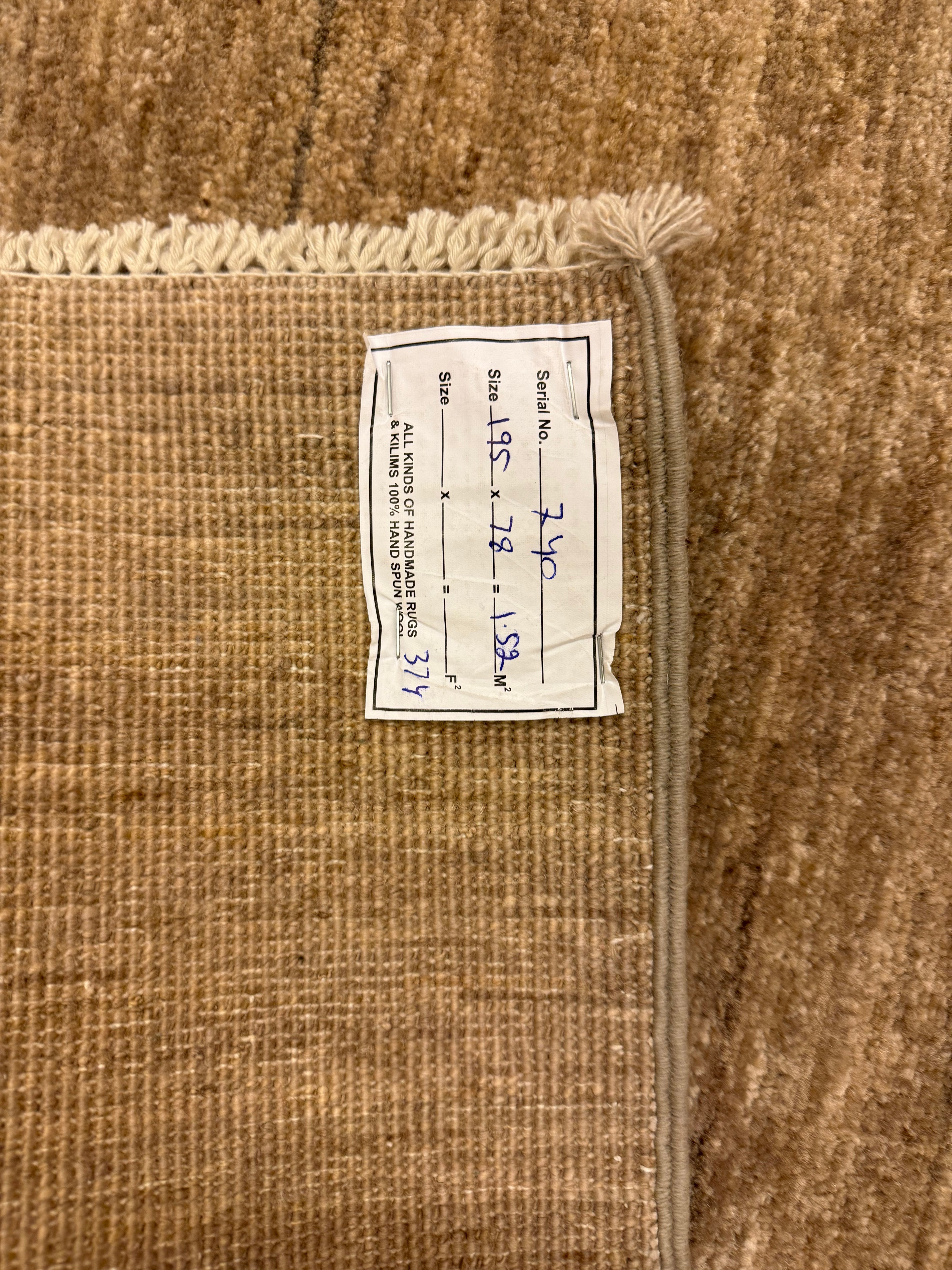 Gabbeh Natural Loper 78 X 195 CM
