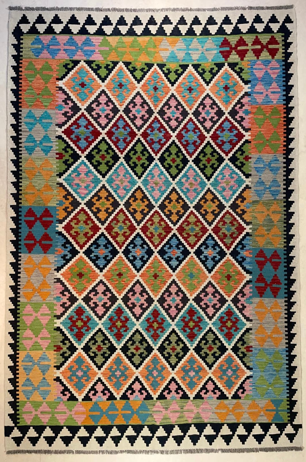 Afghaanse Kelim 202 X 293 CM Handgeweven