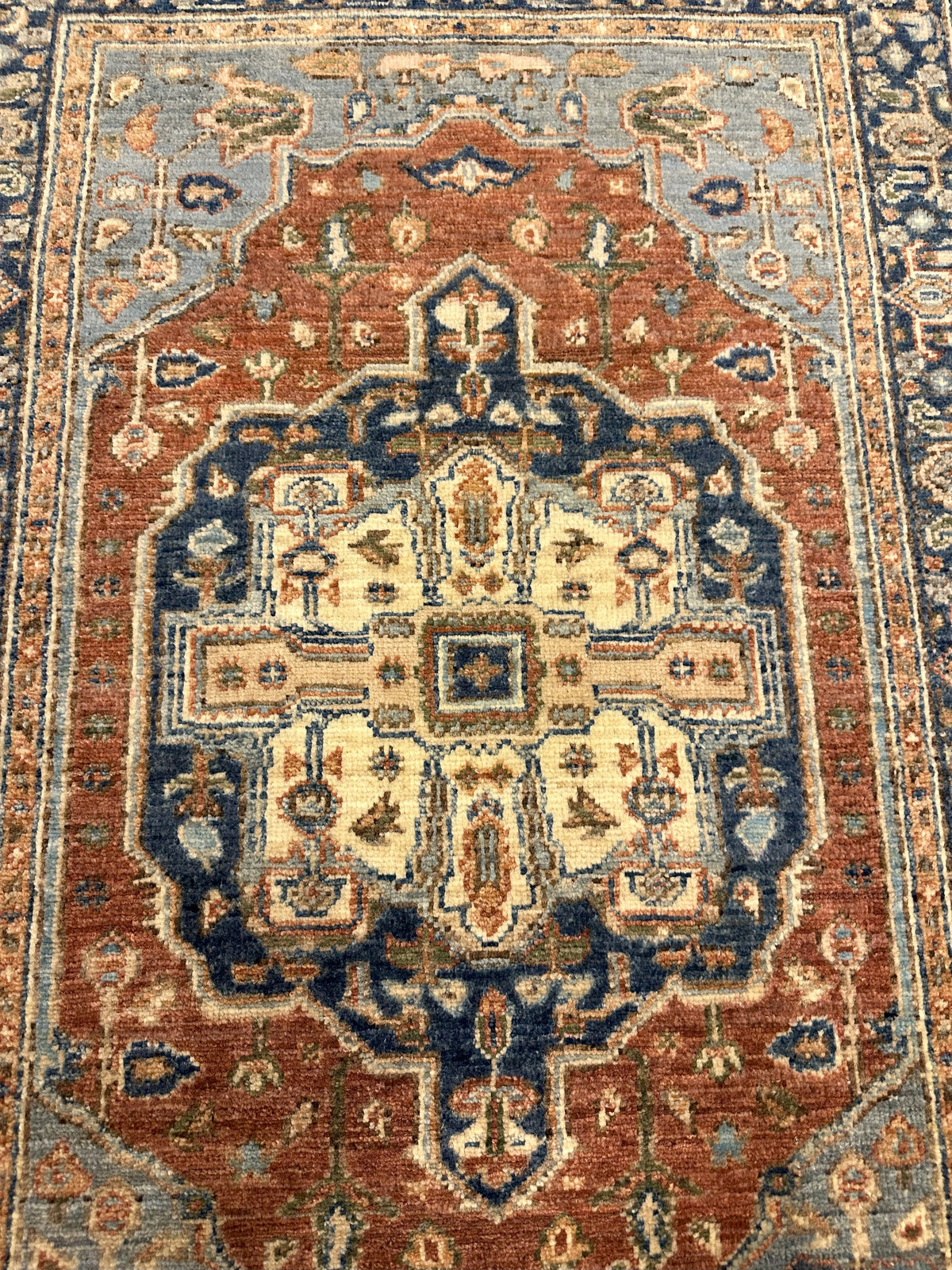 Handgeknoopt Afghaanse Heriz Loper 82 X 323 CM