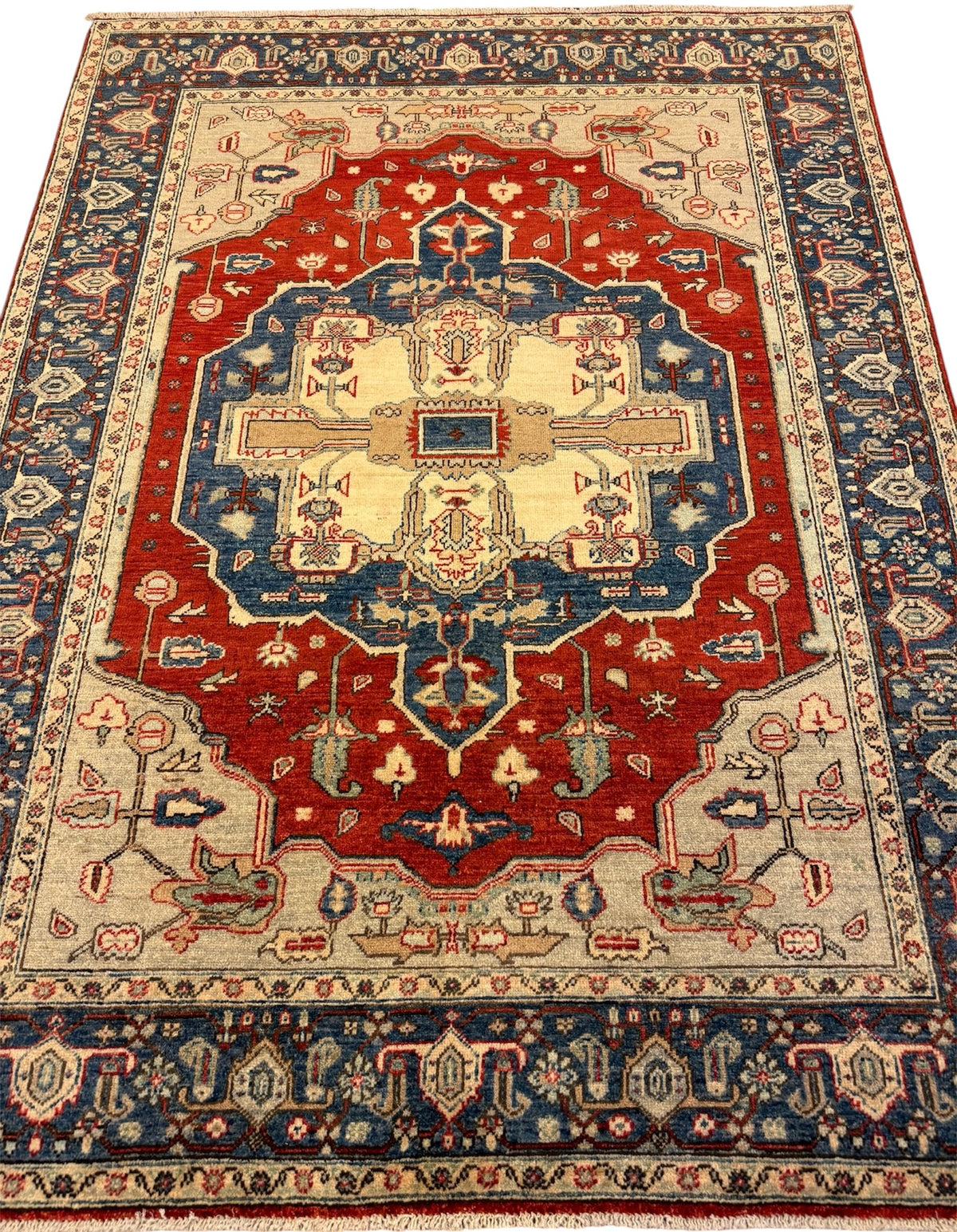 Afghaans Heriz Tapijt Handgeknoopt 149 X 202 CM