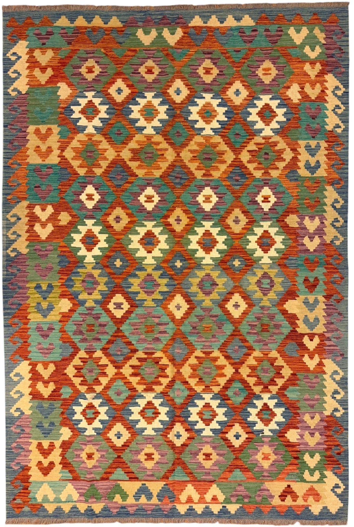 Afghaanse Kelim 204 X 300 CM Handgeweven