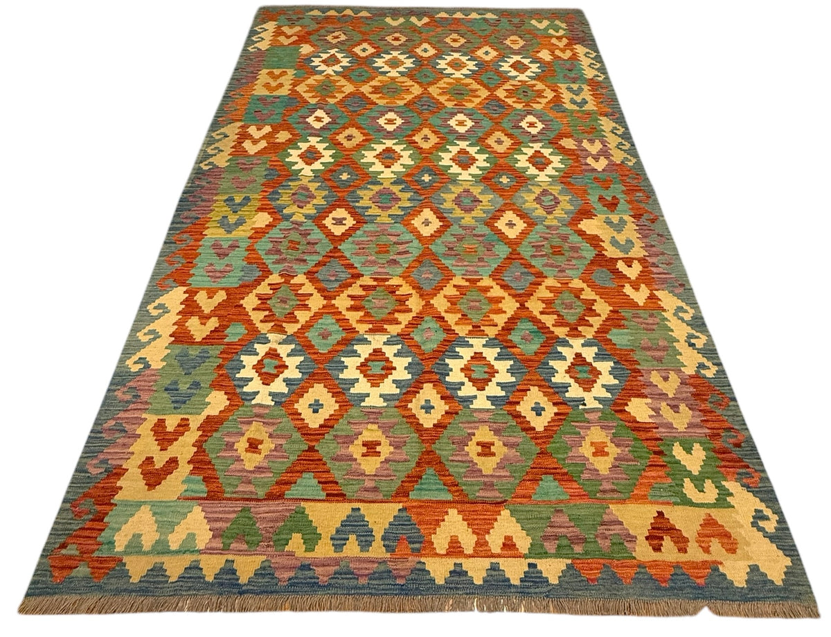 Afghaanse Kelim 204 X 300 CM Handgeweven