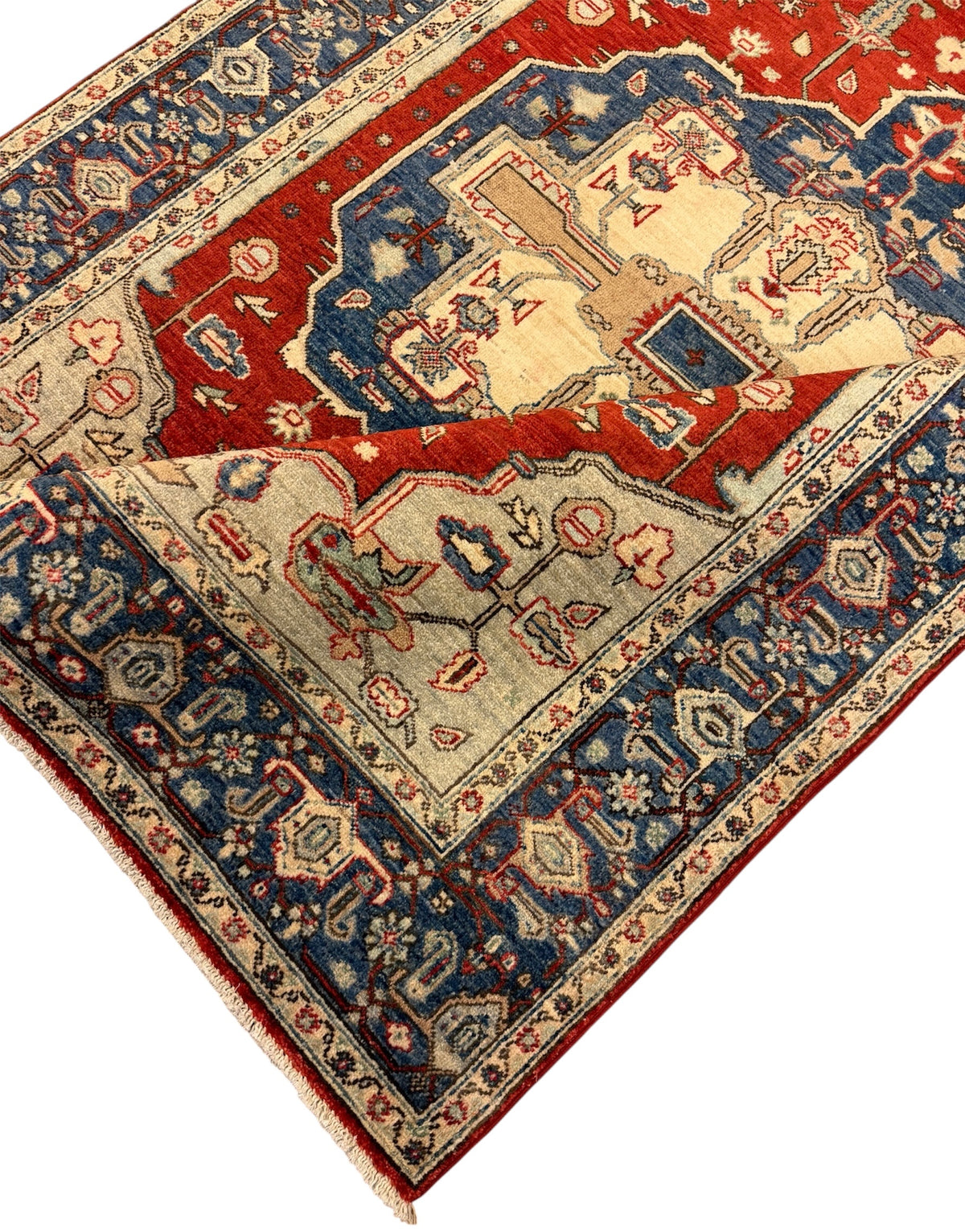 Afghaans Heriz Tapijt Handgeknoopt 149 X 202 CM