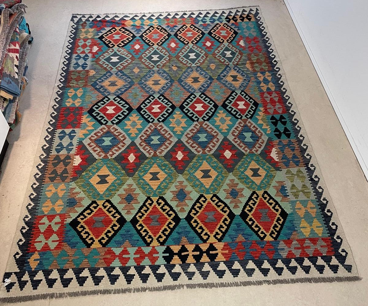 Afghaanse Kelim 197 X 297 CM Handgeweven