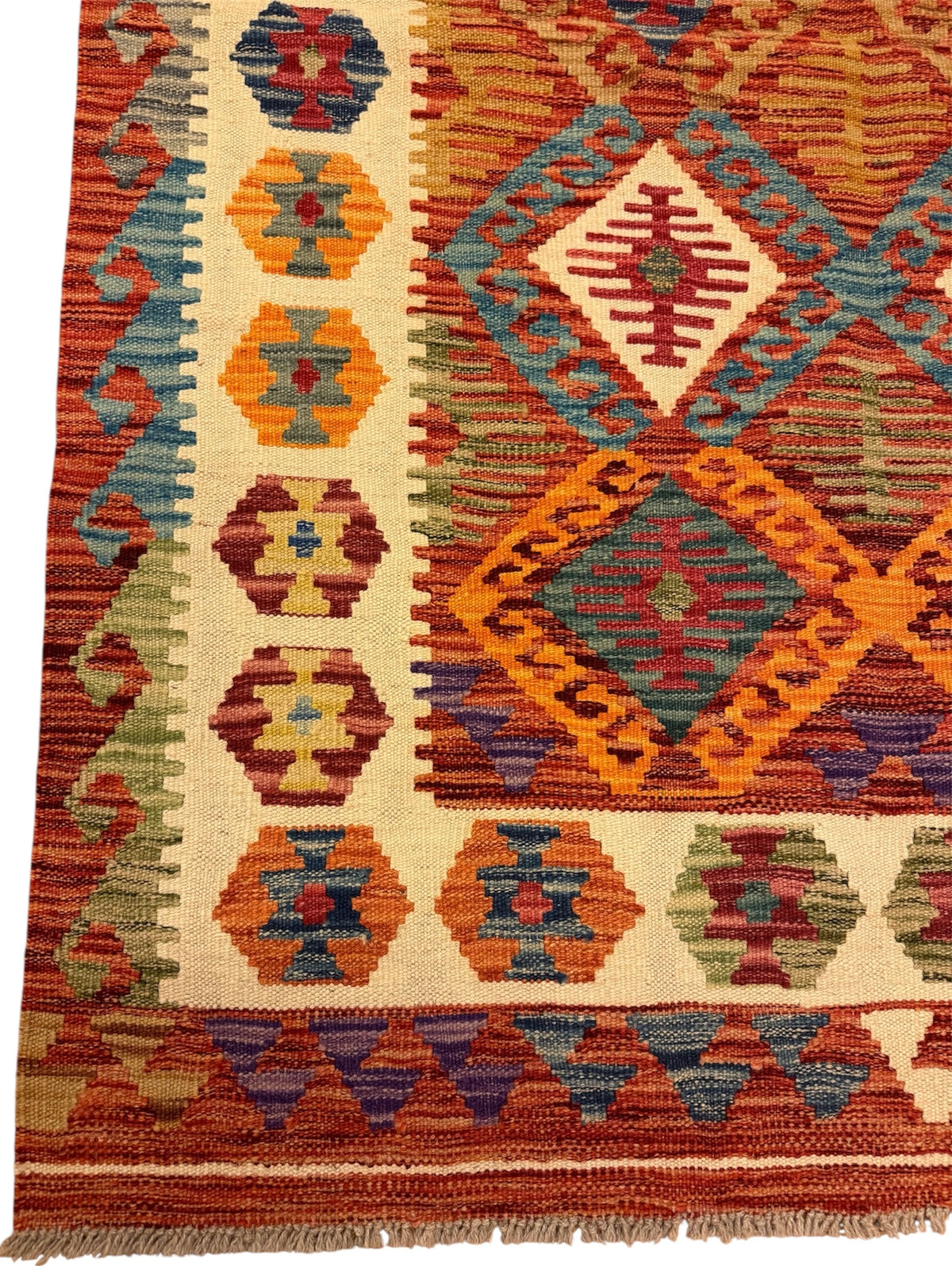 Afghaanse Kelim 126 X 181 CM Handgeweven