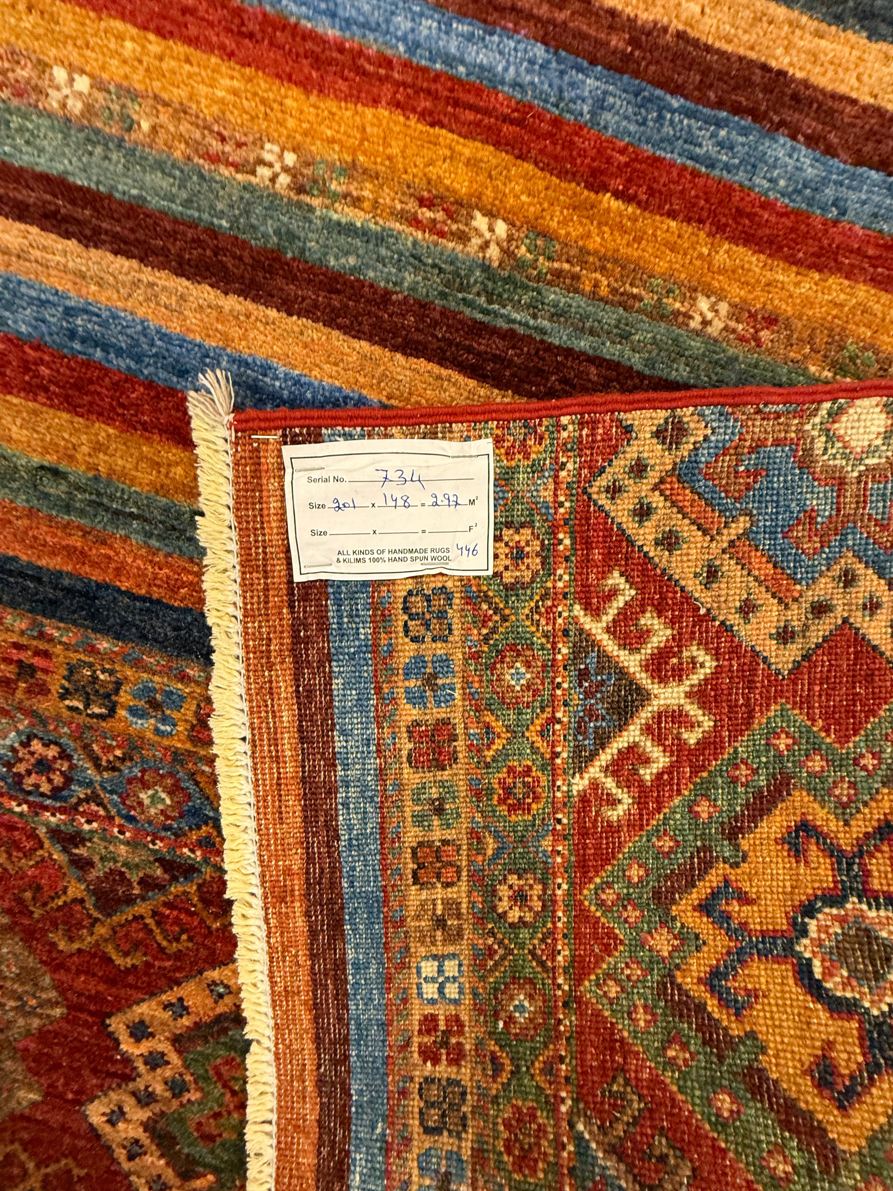 Afghaanse Handgeknoopt Khorjin Tapijt 148 X 201 CM