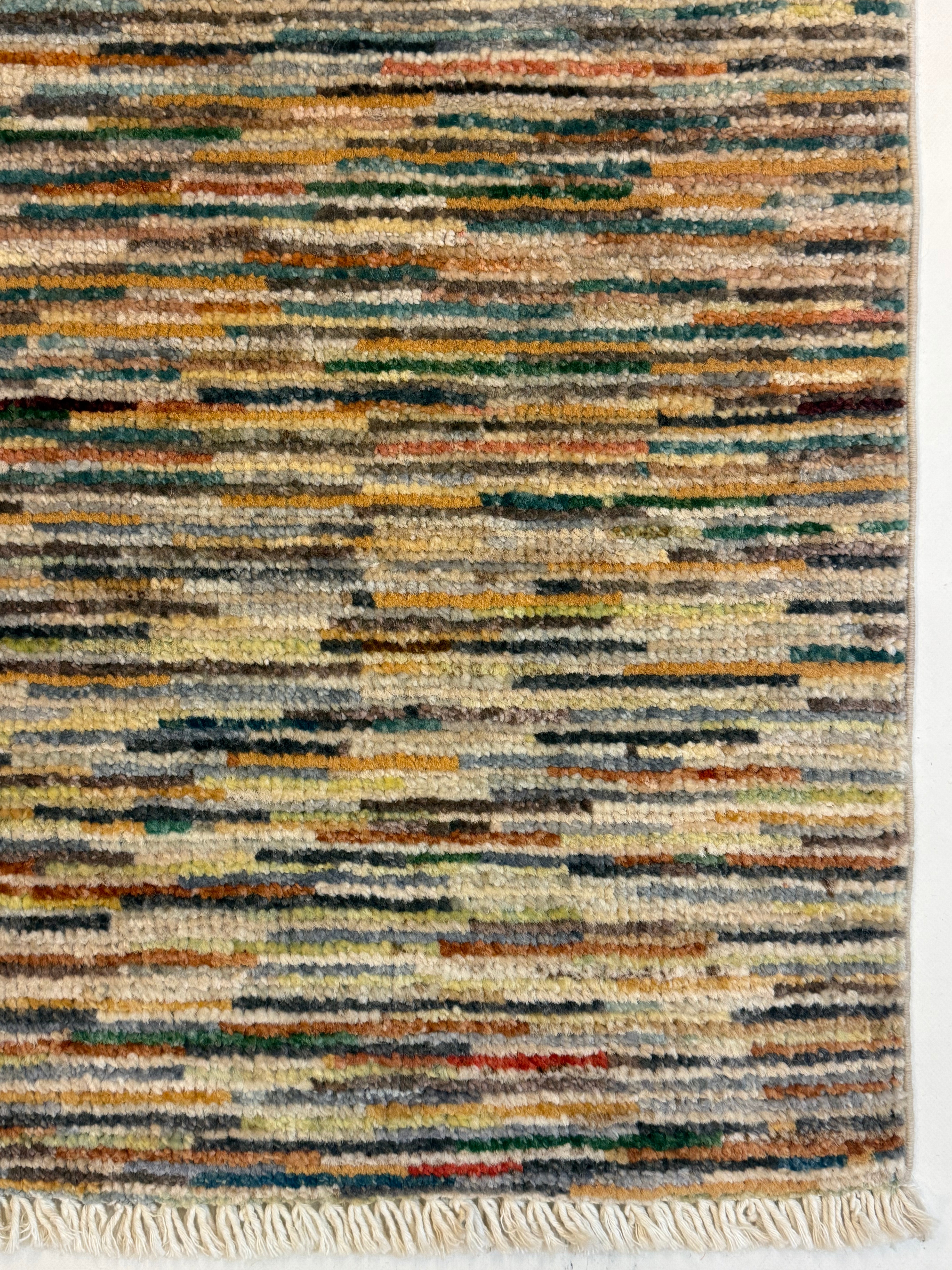 Afghaans Handgeknoopt Line Gabbeh 63 X 91 CM