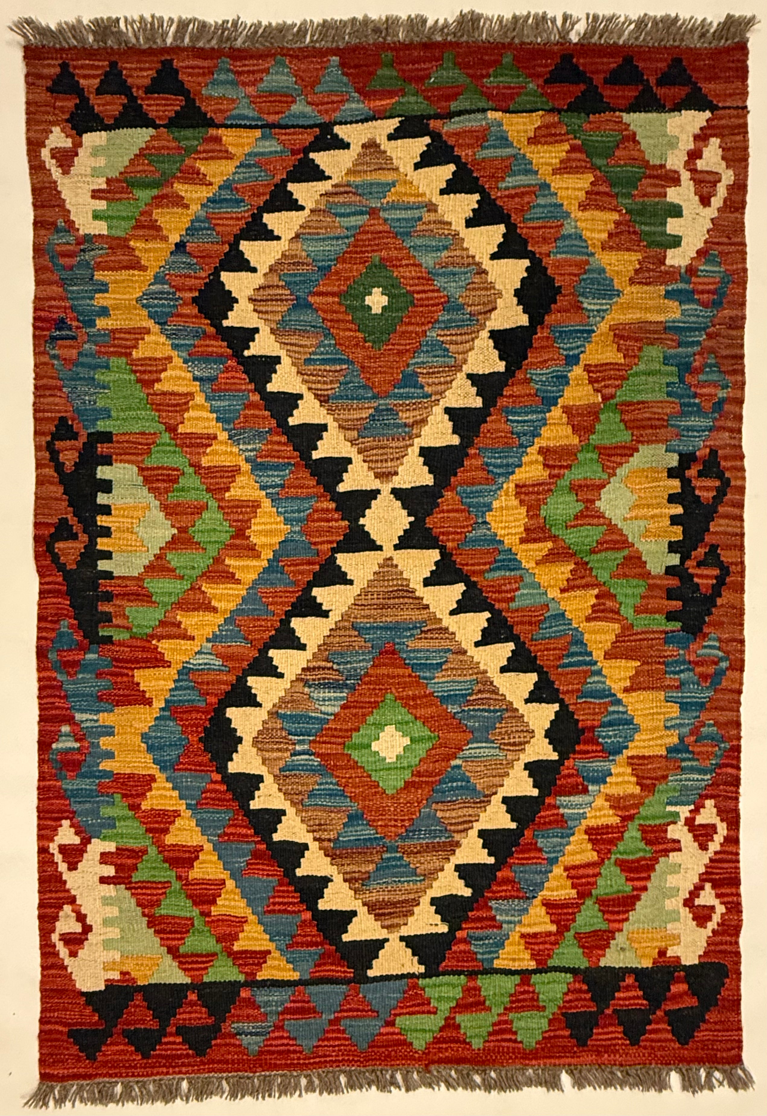 Afghaanse Kelim 76 X 115 CM Handgeweven