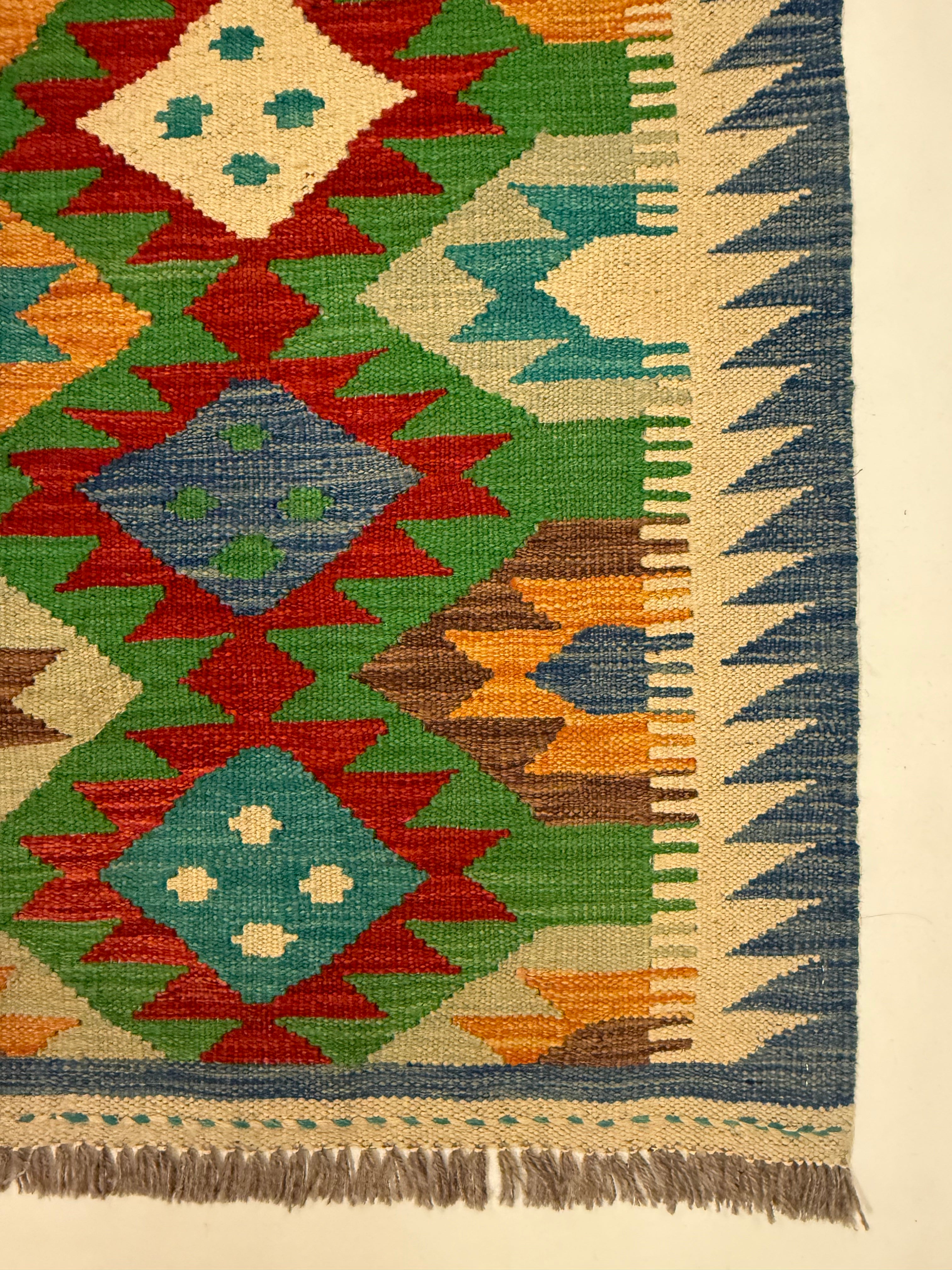 Afghaanse Kelim Handgeweven 99 X 152 CM