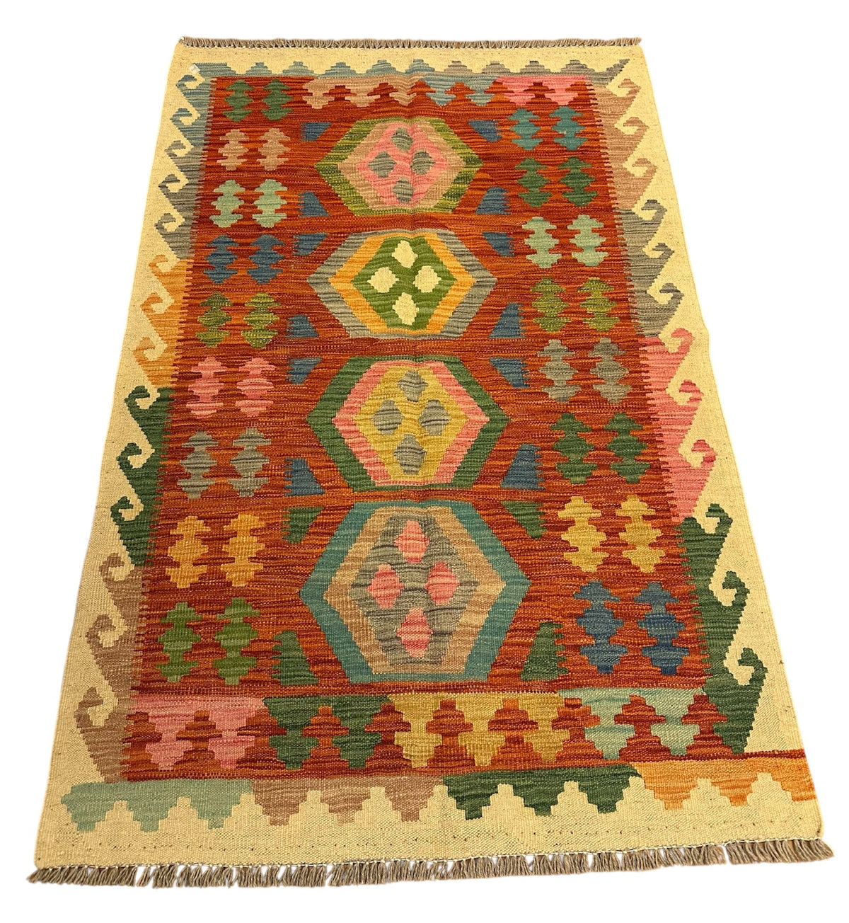 Afghaanse Kelim 96 X 146 CM Handgeweven
