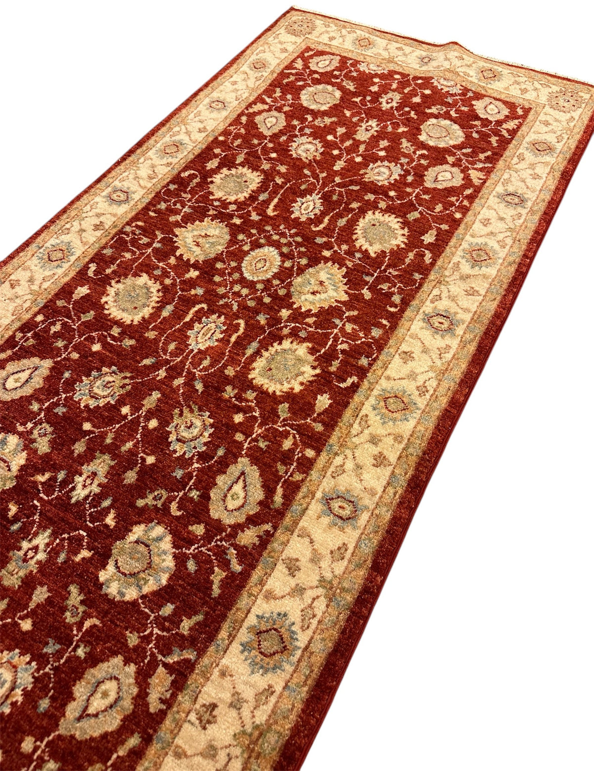 Afghaans Ziegler Loper 77 X 257 CM Handgeknoopt