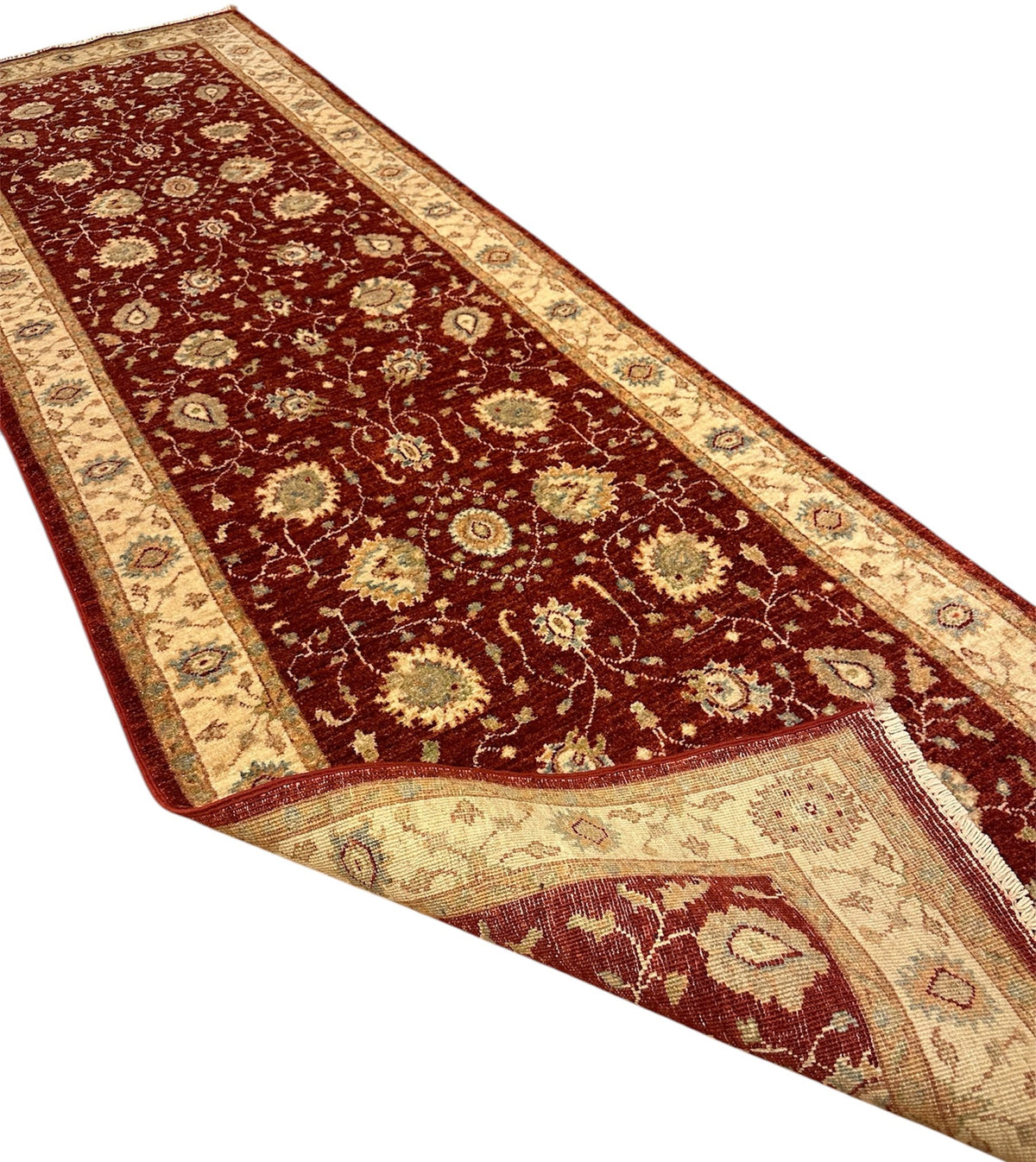 Afghaans Ziegler Loper 77 X 257 CM Handgeknoopt