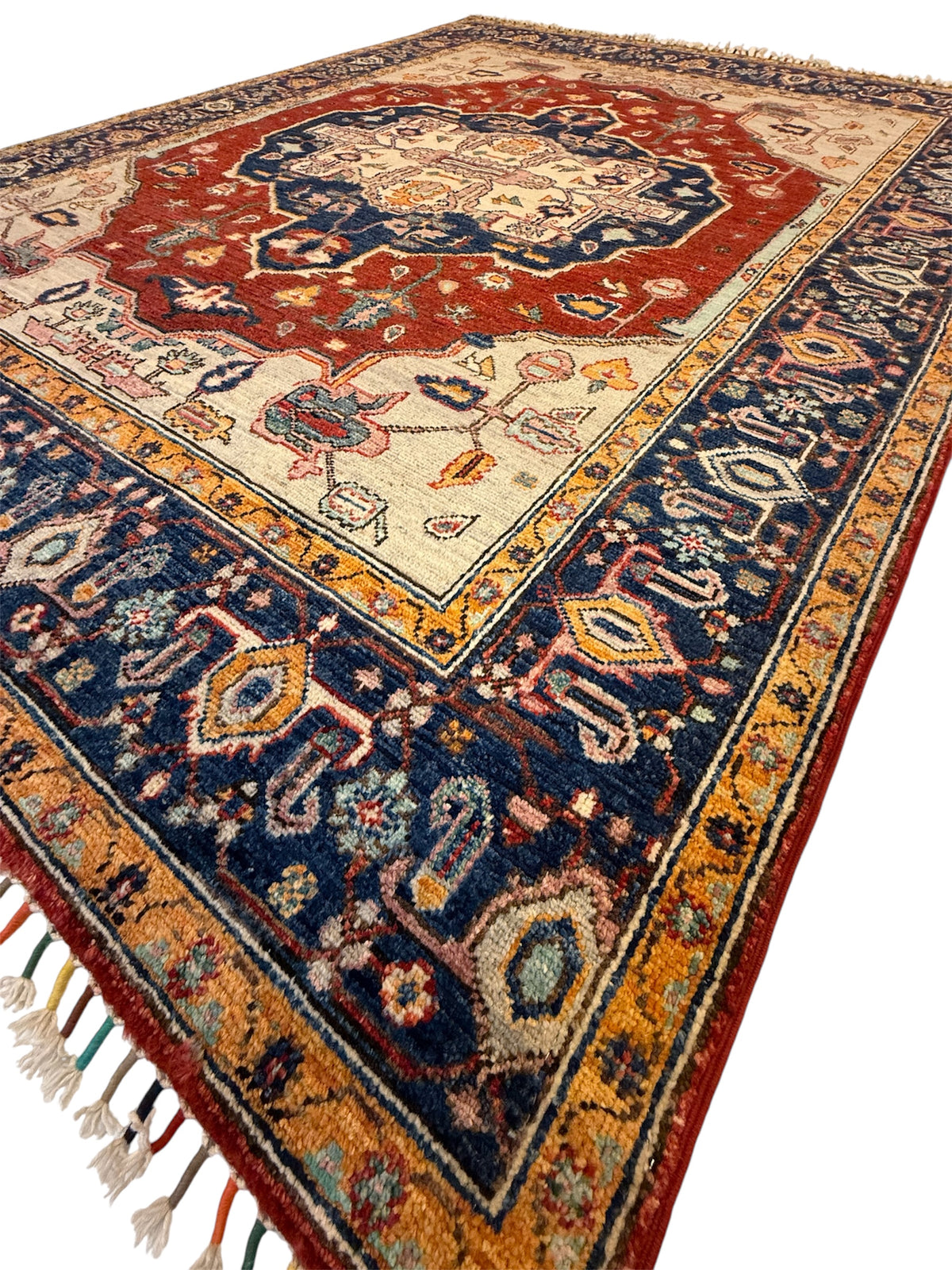 Afghaans Heriz Tapijt Handgeknoopt 155 X 202 CM