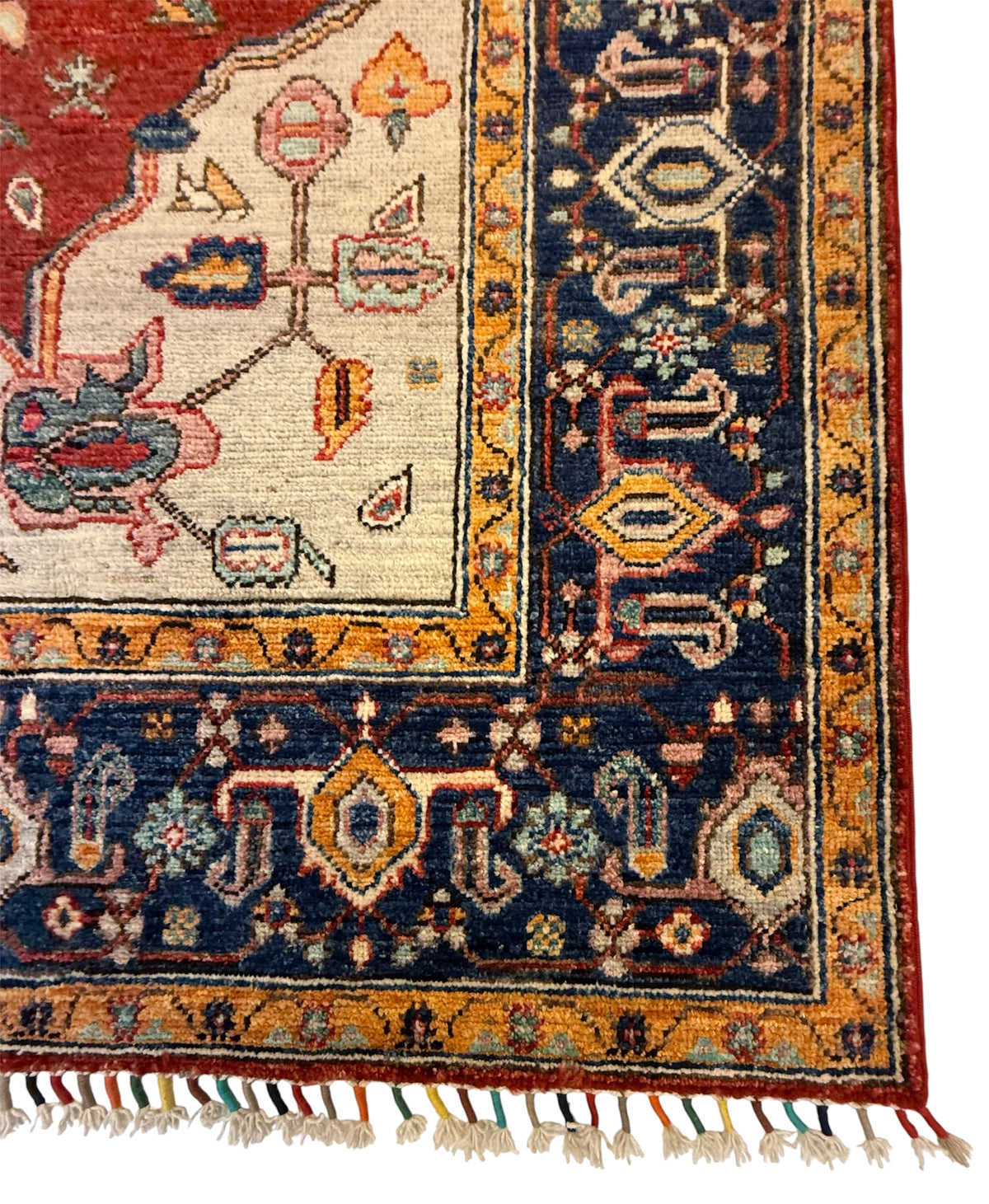 Afghaans Heriz Tapijt Handgeknoopt 155 X 202 CM