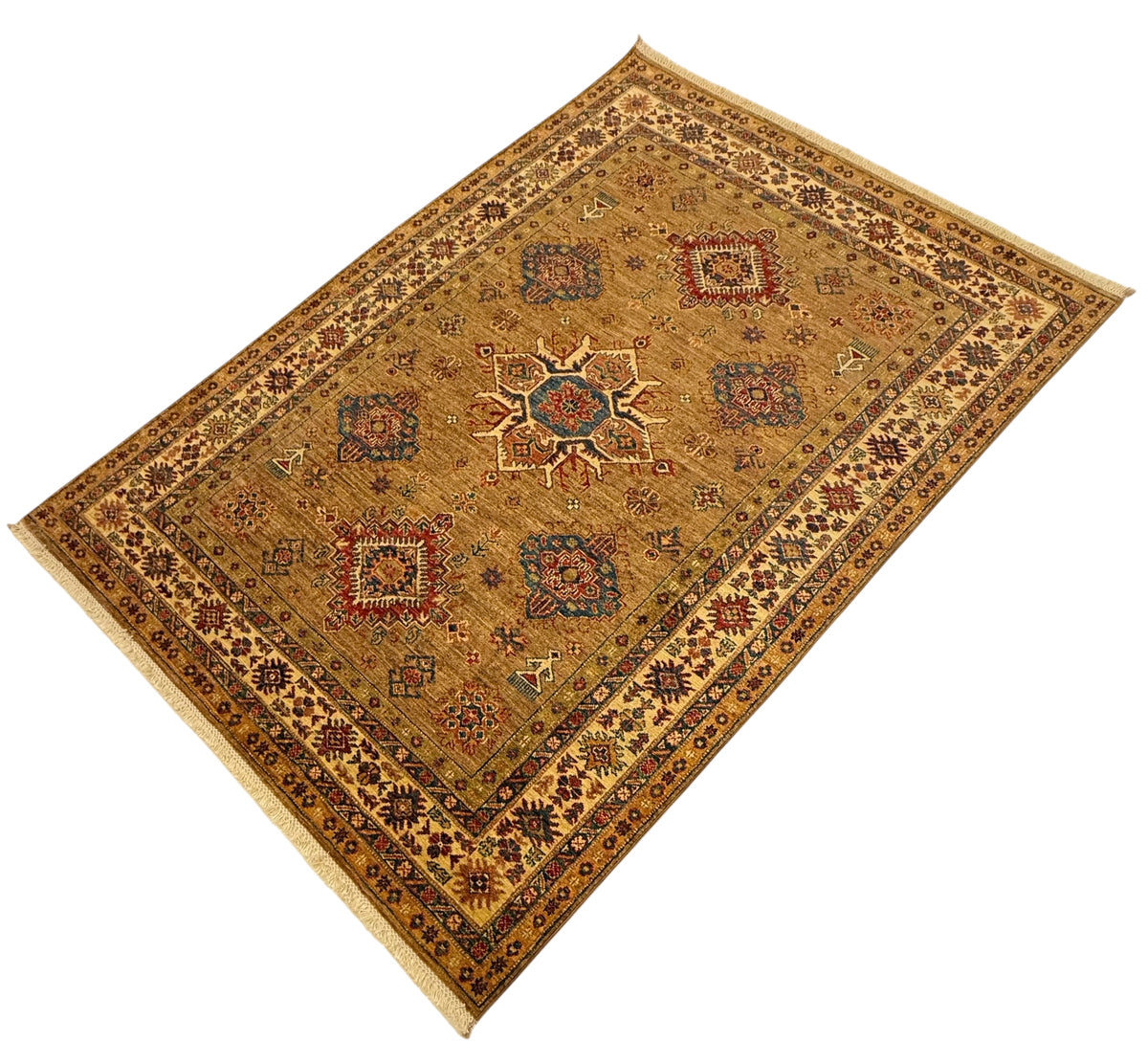 Afghaanse Handgeknoopt Kazak Tapijt 156 X 216 CM