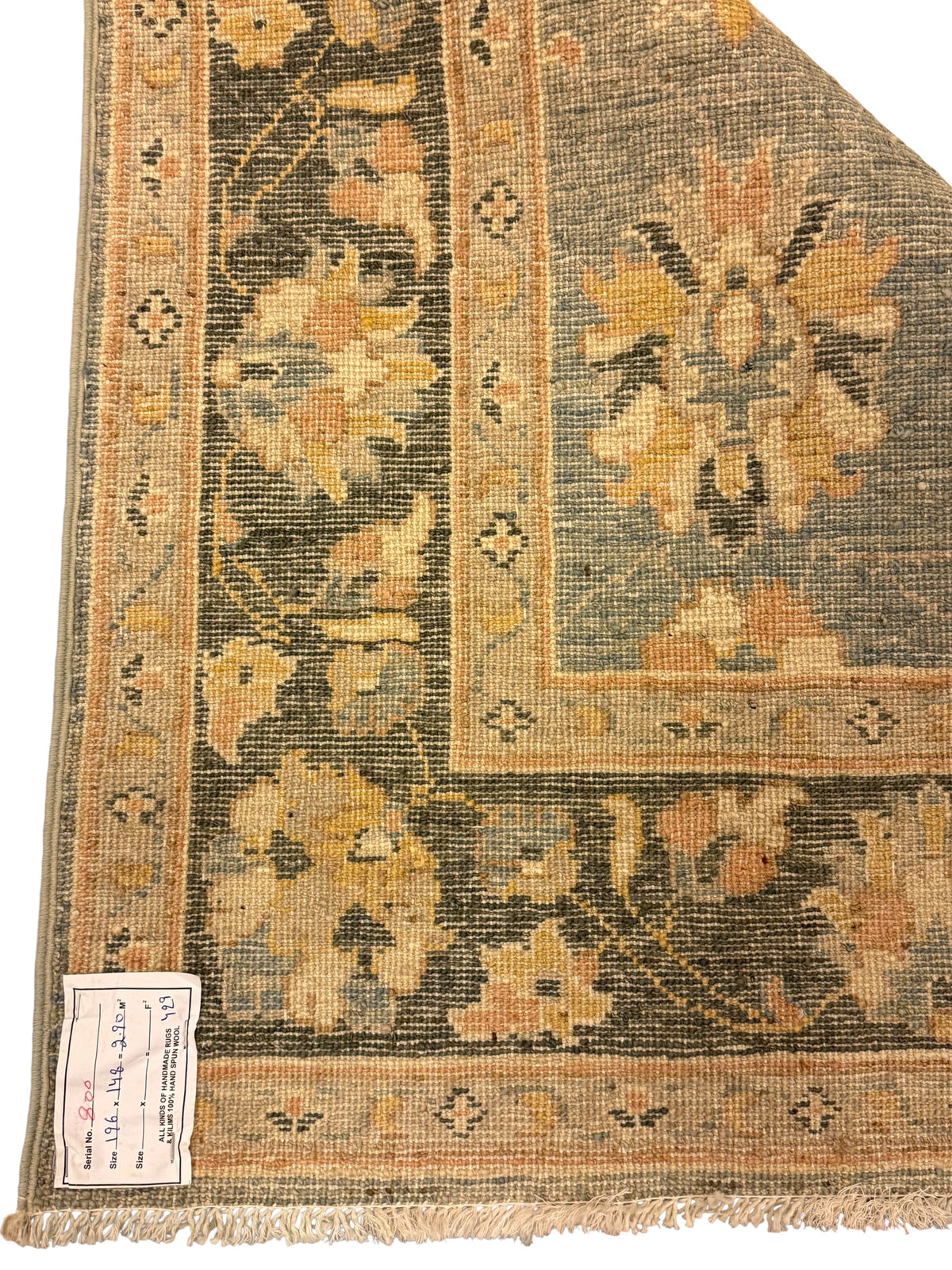 Afghaans Ziegler Tapijt 148 X 196 CM Handgeknoopt