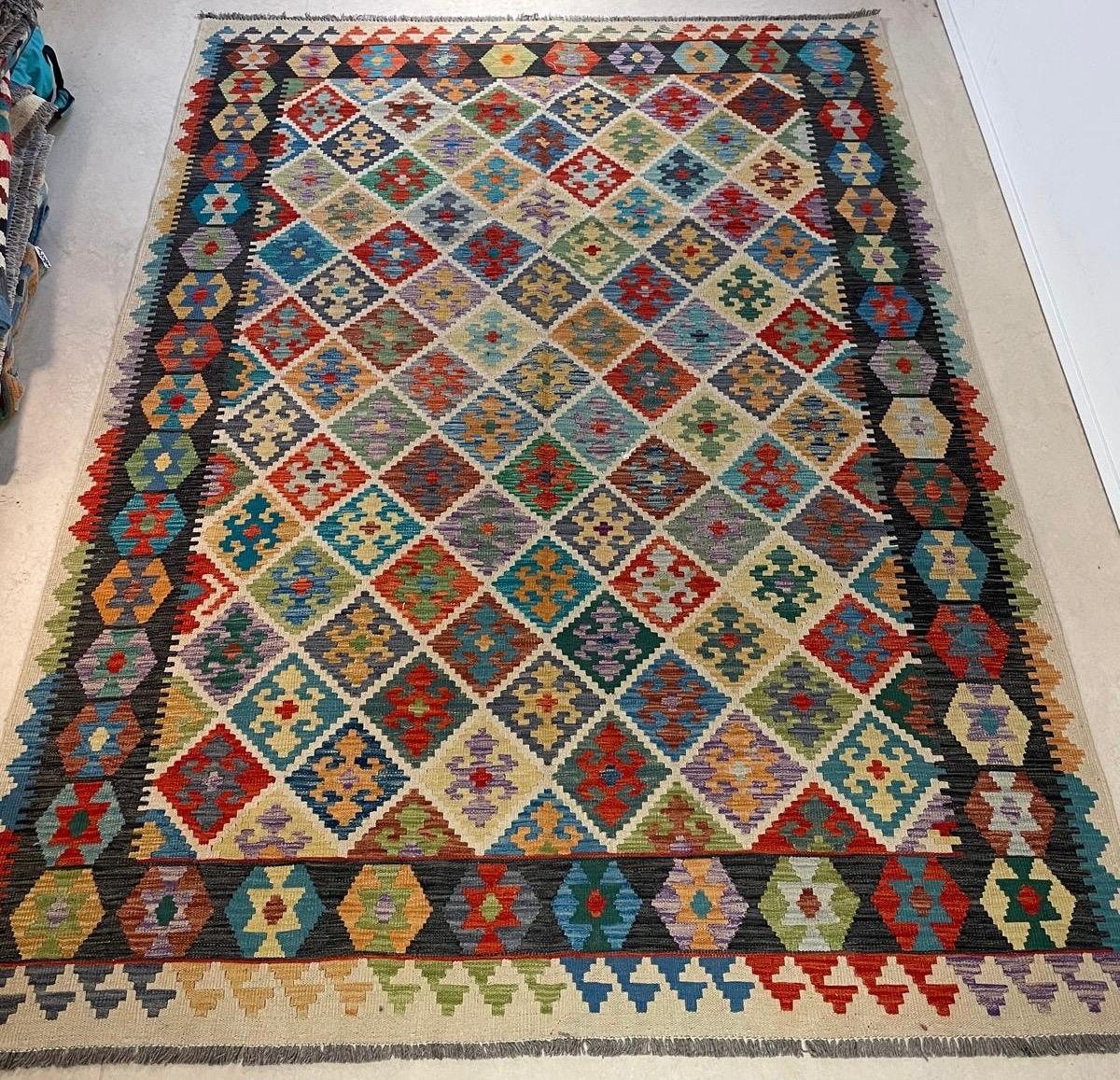 Handgeweven Afghaans Kelim 202 X 304 CM