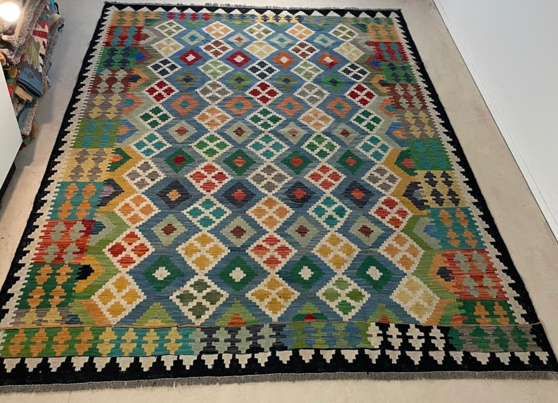 Afghaanse Kelim 200 X 291 CM Handgeweven