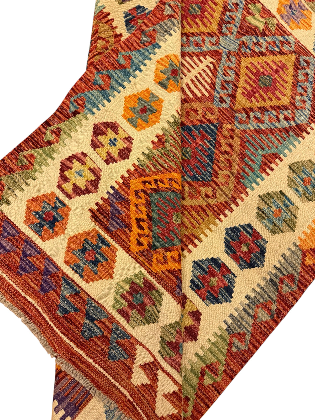 Afghaanse Kelim 126 X 181 CM Handgeweven