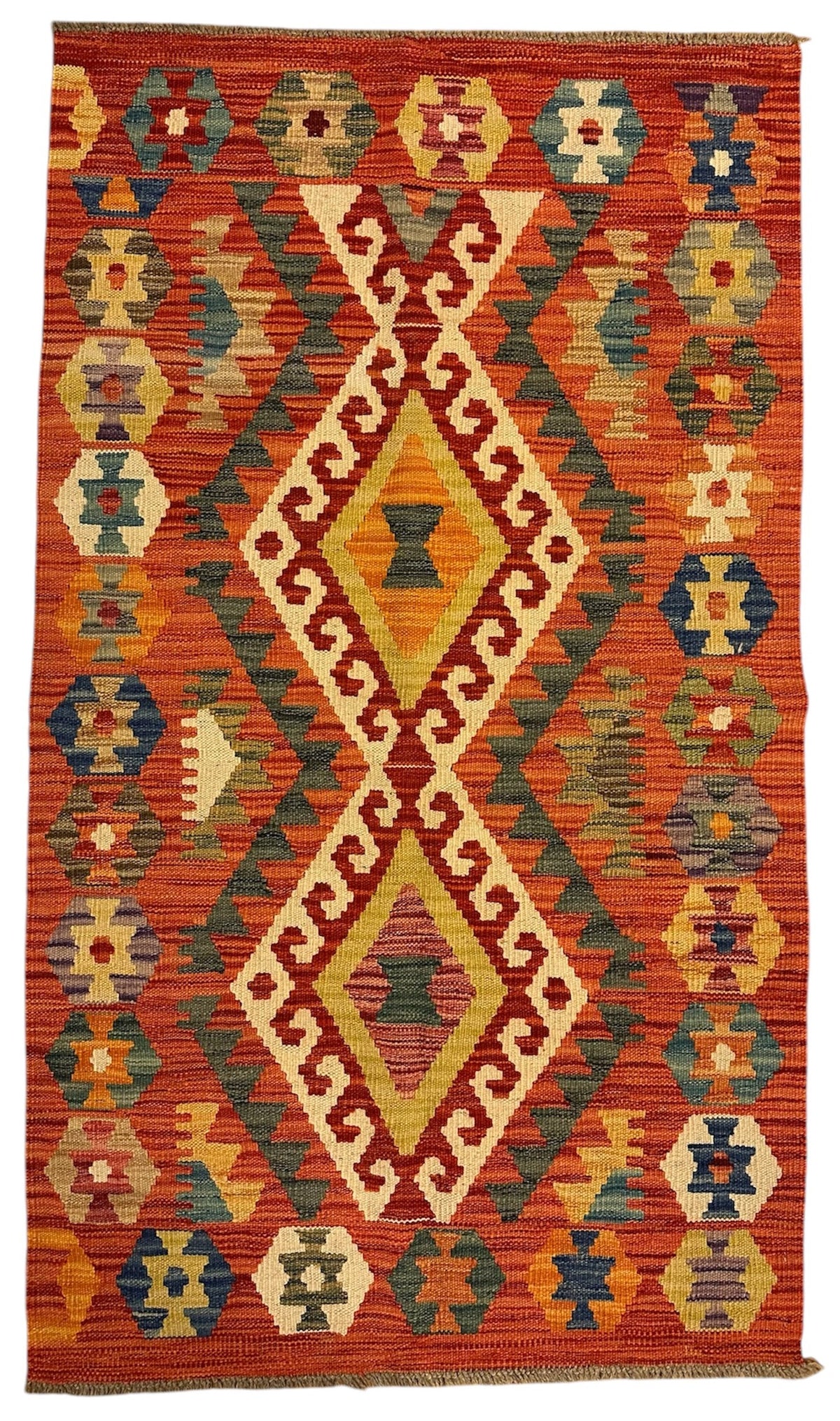 Afghaanse  Handgeweven Kelim 83 X 143 CM