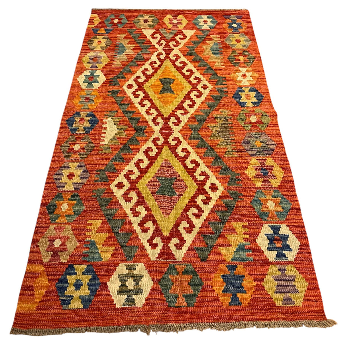 Afghaanse  Handgeweven Kelim 83 X 143 CM