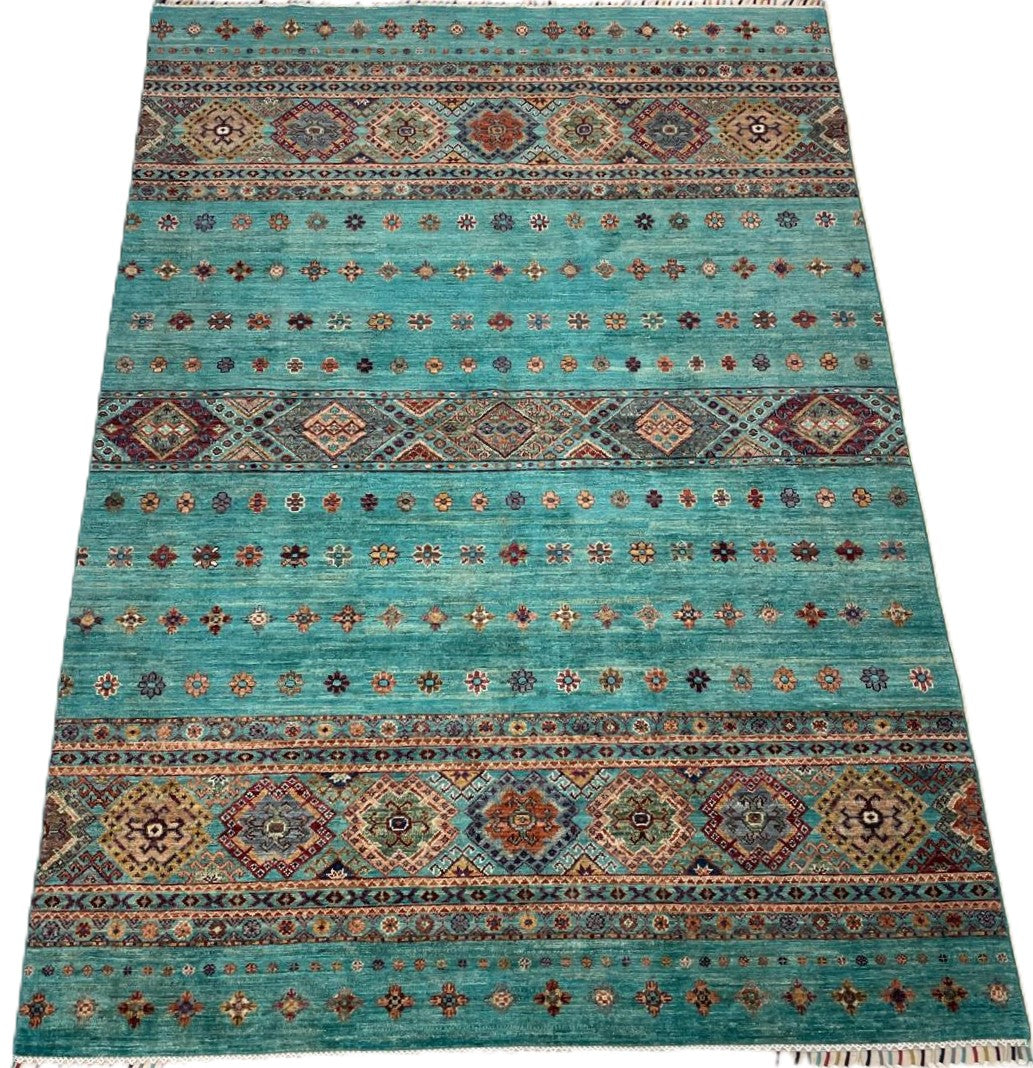 Afghaanse Khorjin Tapijt 178 X 249 CM Handgeknoopt Wol