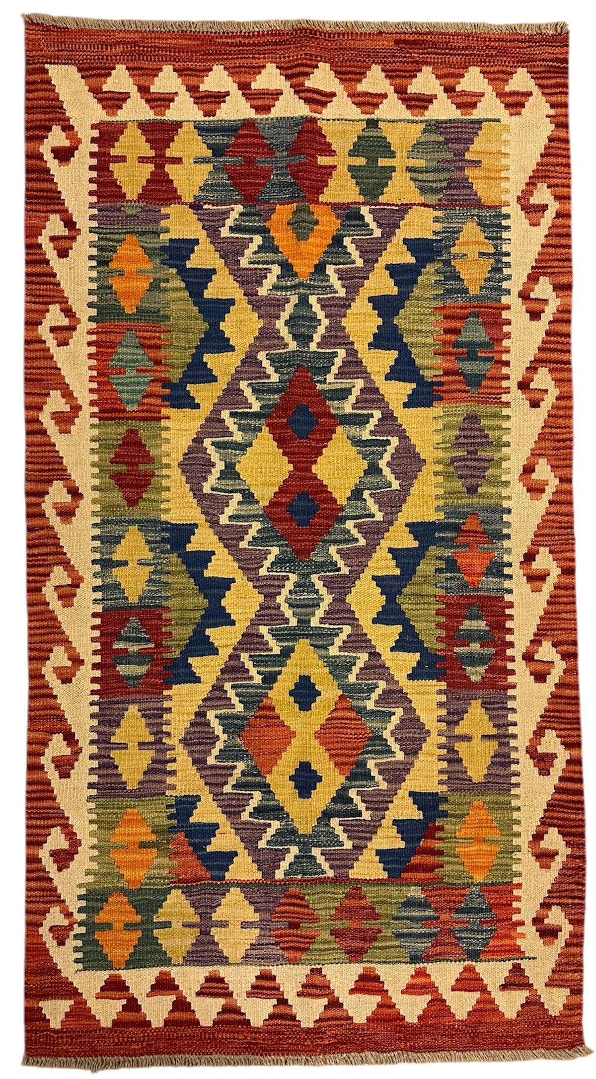 Handgeweven Afghaanse Kelim 82 X 151 CM