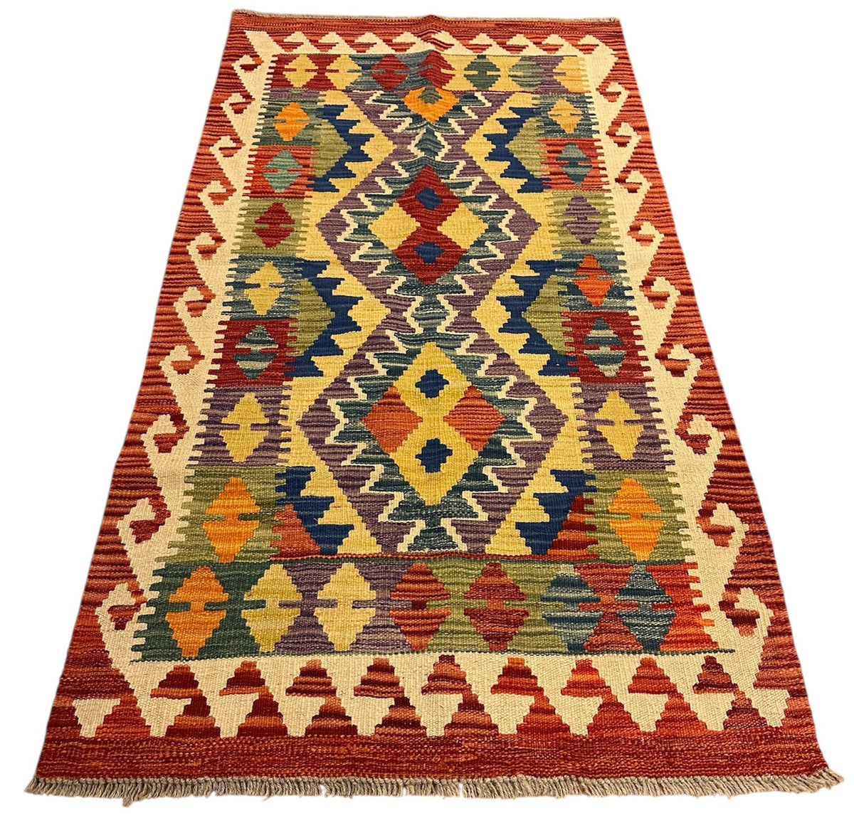Handgeweven Afghaanse Kelim 82 X 151 CM