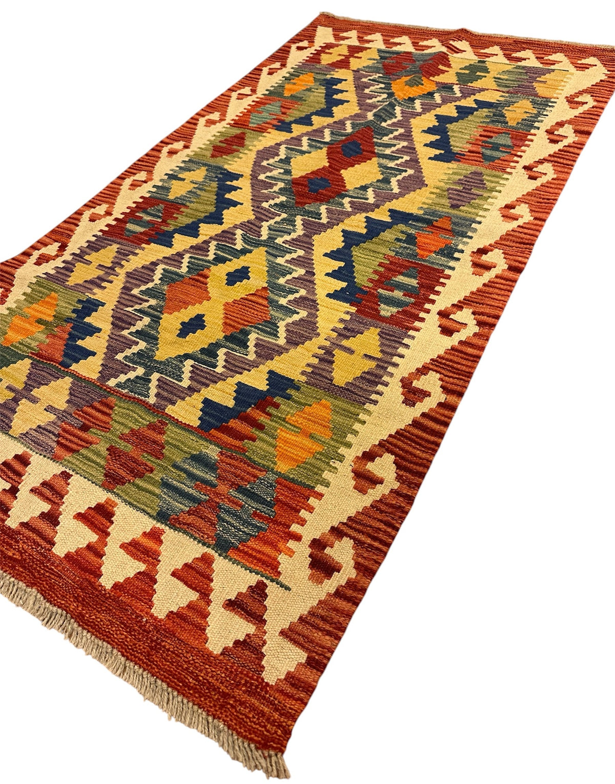Handgeweven Afghaanse Kelim 82 X 151 CM