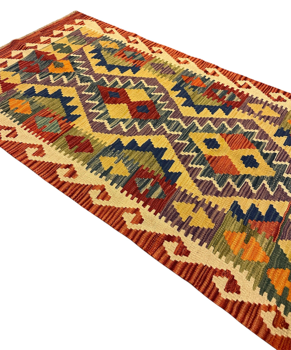Handgeweven Afghaanse Kelim 82 X 151 CM