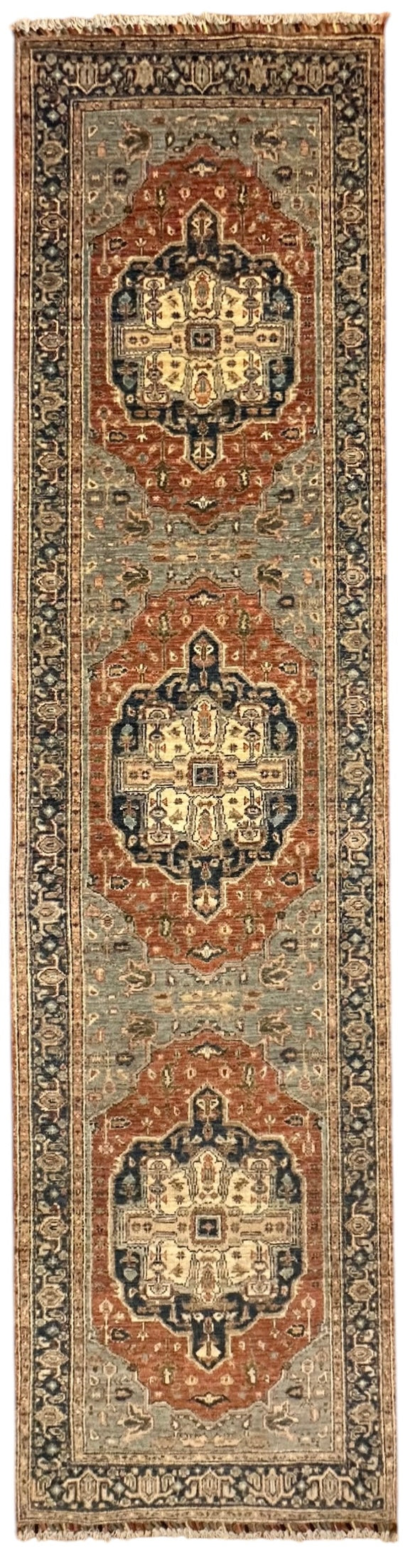 Handgeknoopt Afghaanse Heriz Loper 85 X 322 CM