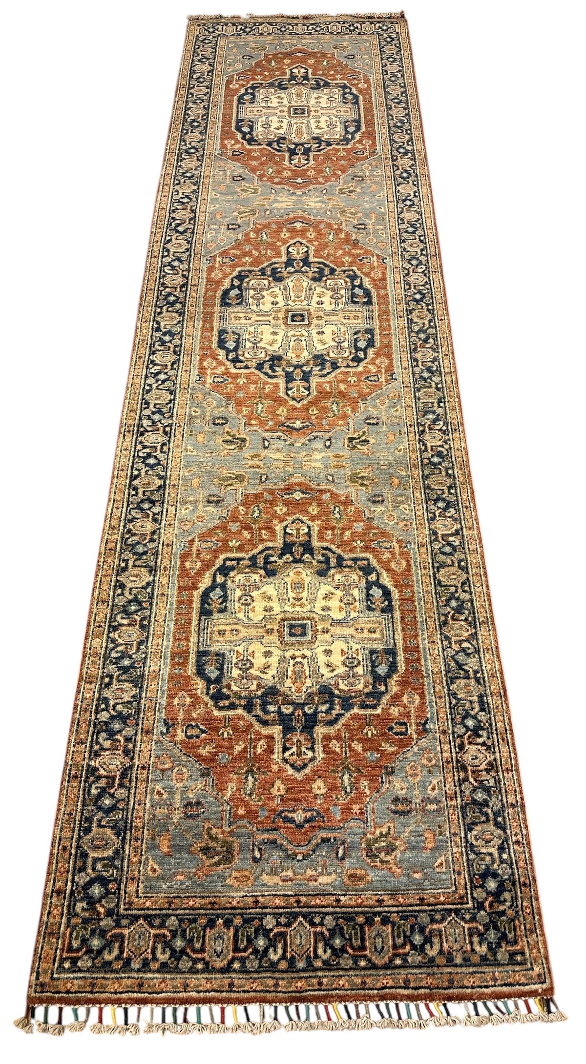 Handgeknoopt Afghaanse Heriz Loper 85 X 322 CM