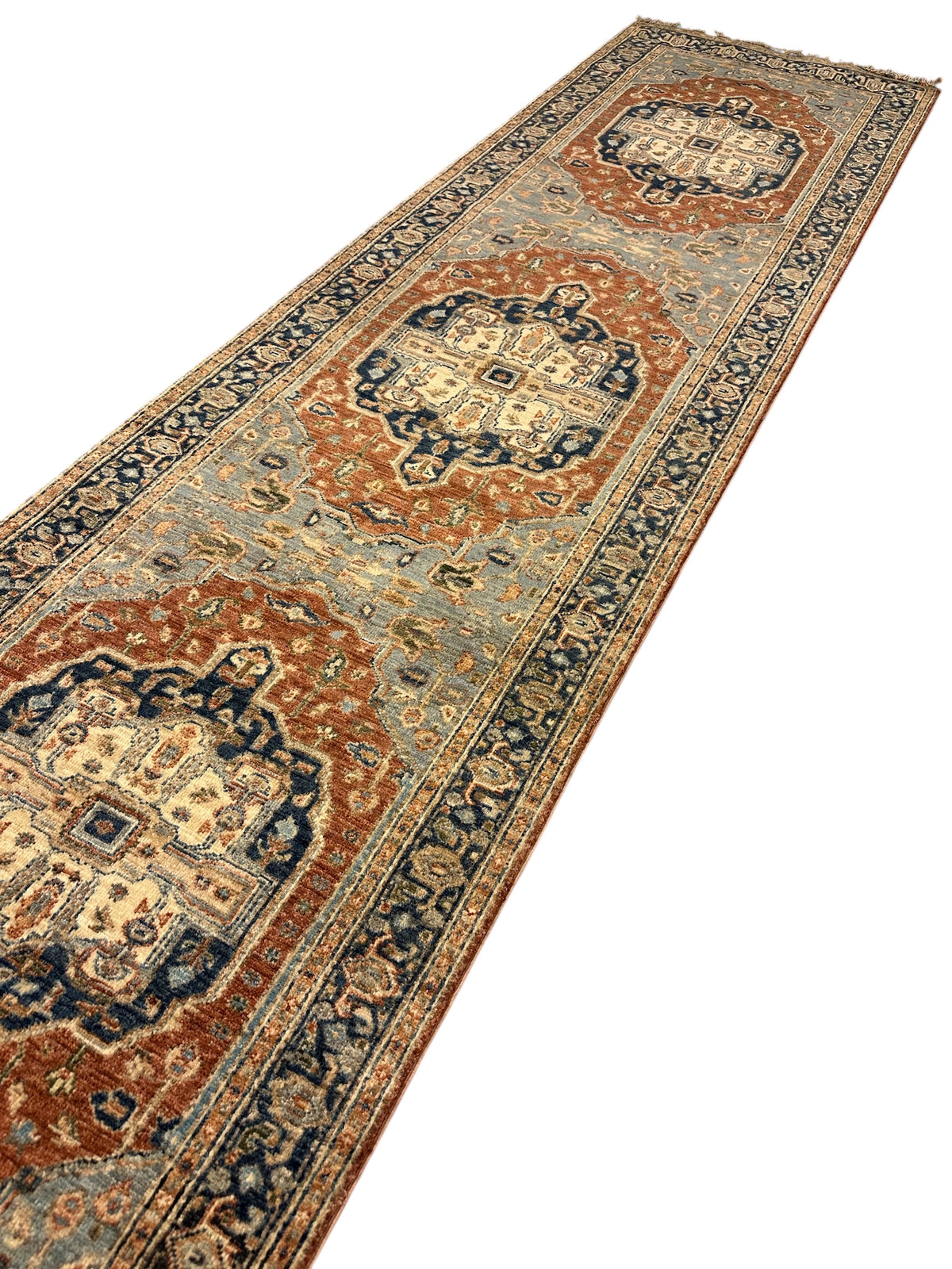 Handgeknoopt Afghaanse Heriz Loper 85 X 322 CM