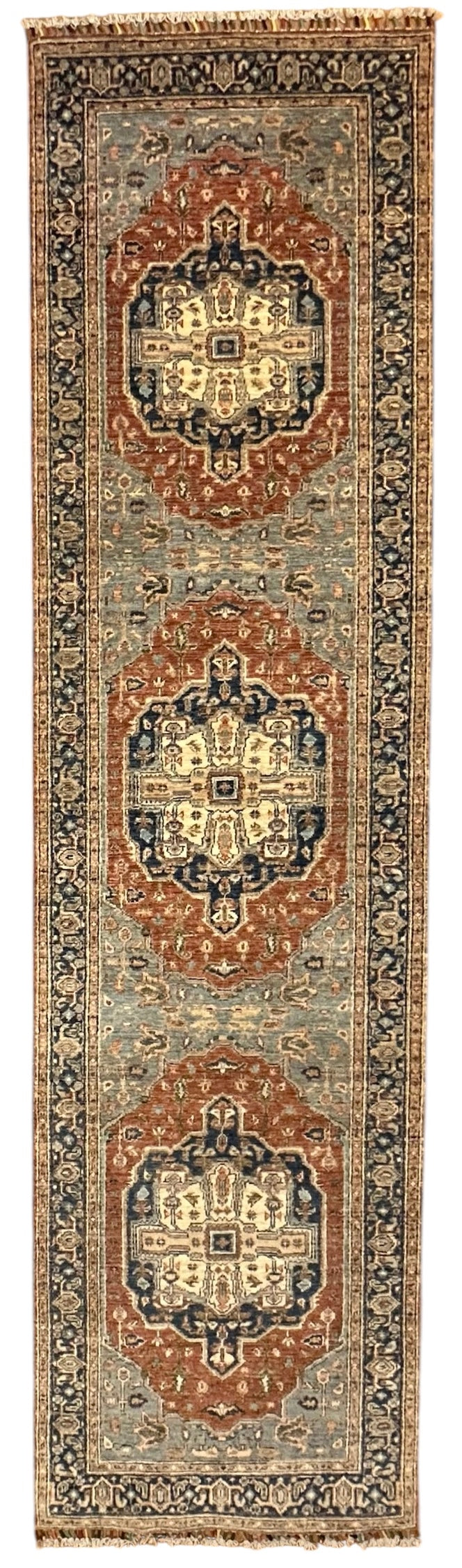 Handgeknoopt Afghaanse Heriz Loper 82 X 323 CM