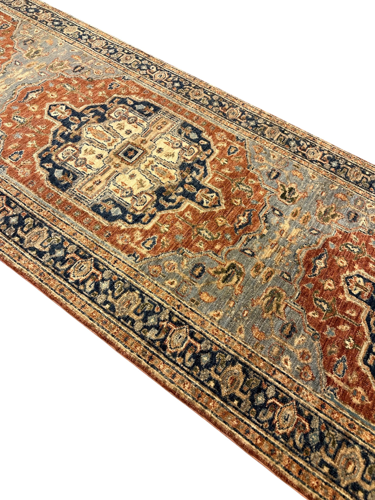 Handgeknoopt Afghaanse Heriz Loper 82 X 323 CM
