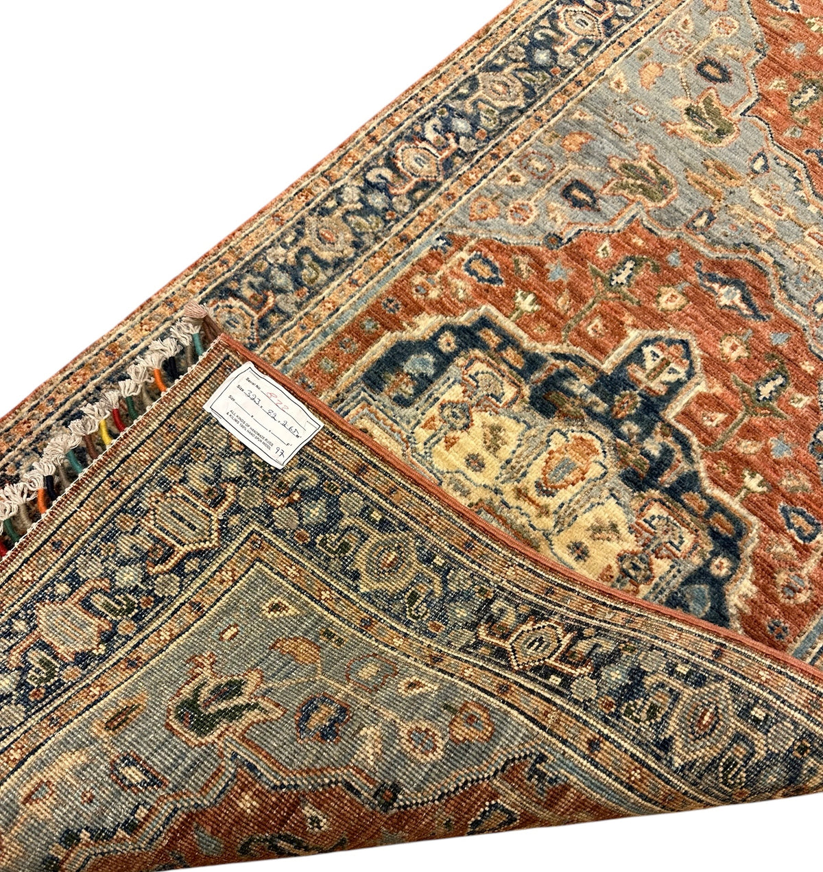 Handgeknoopt Afghaanse Heriz Loper 82 X 323 CM