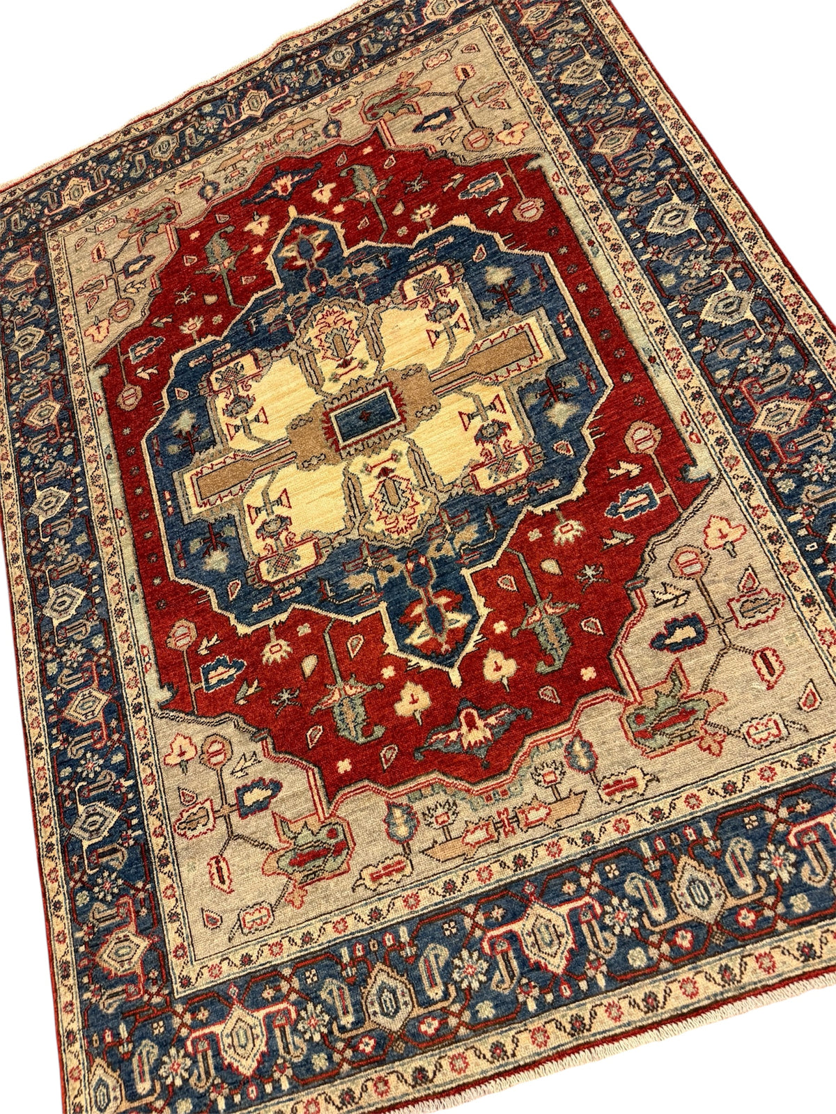 Afghaans Heriz Tapijt  Handgeknoopt 149 X 202 CM