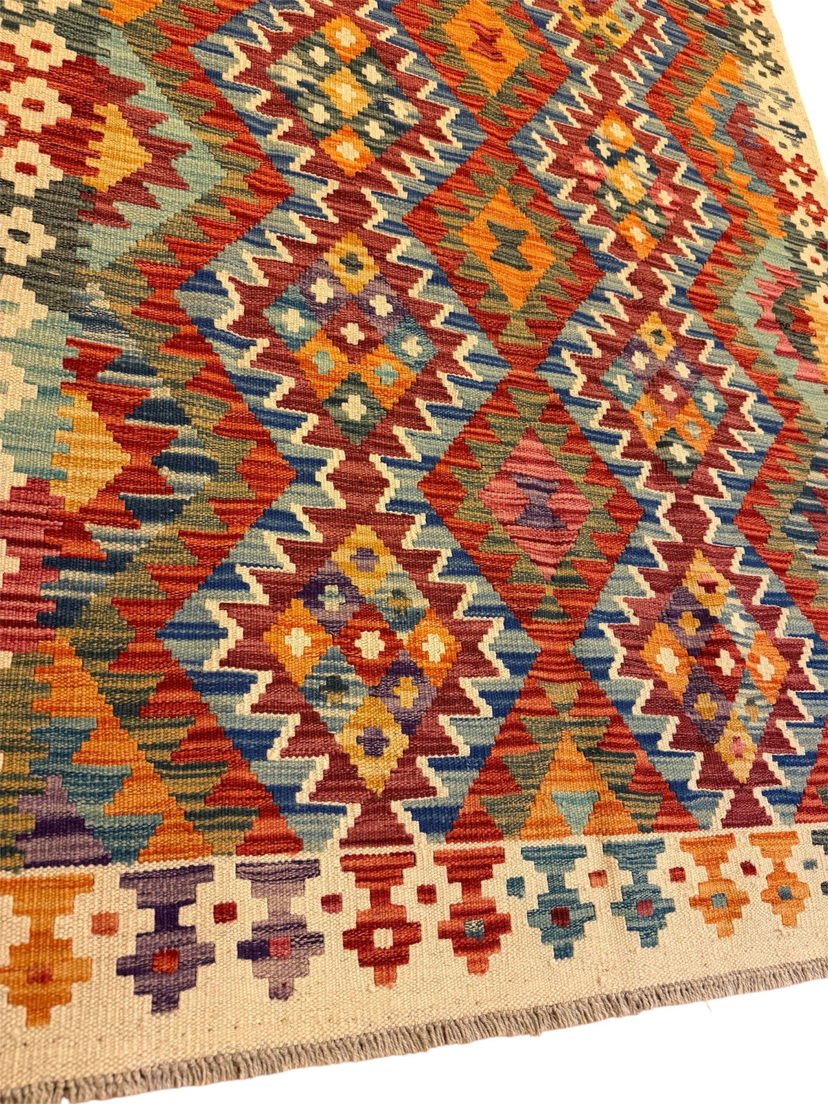 Afghaanse Kelim 126 X 173 CM Handgeweven