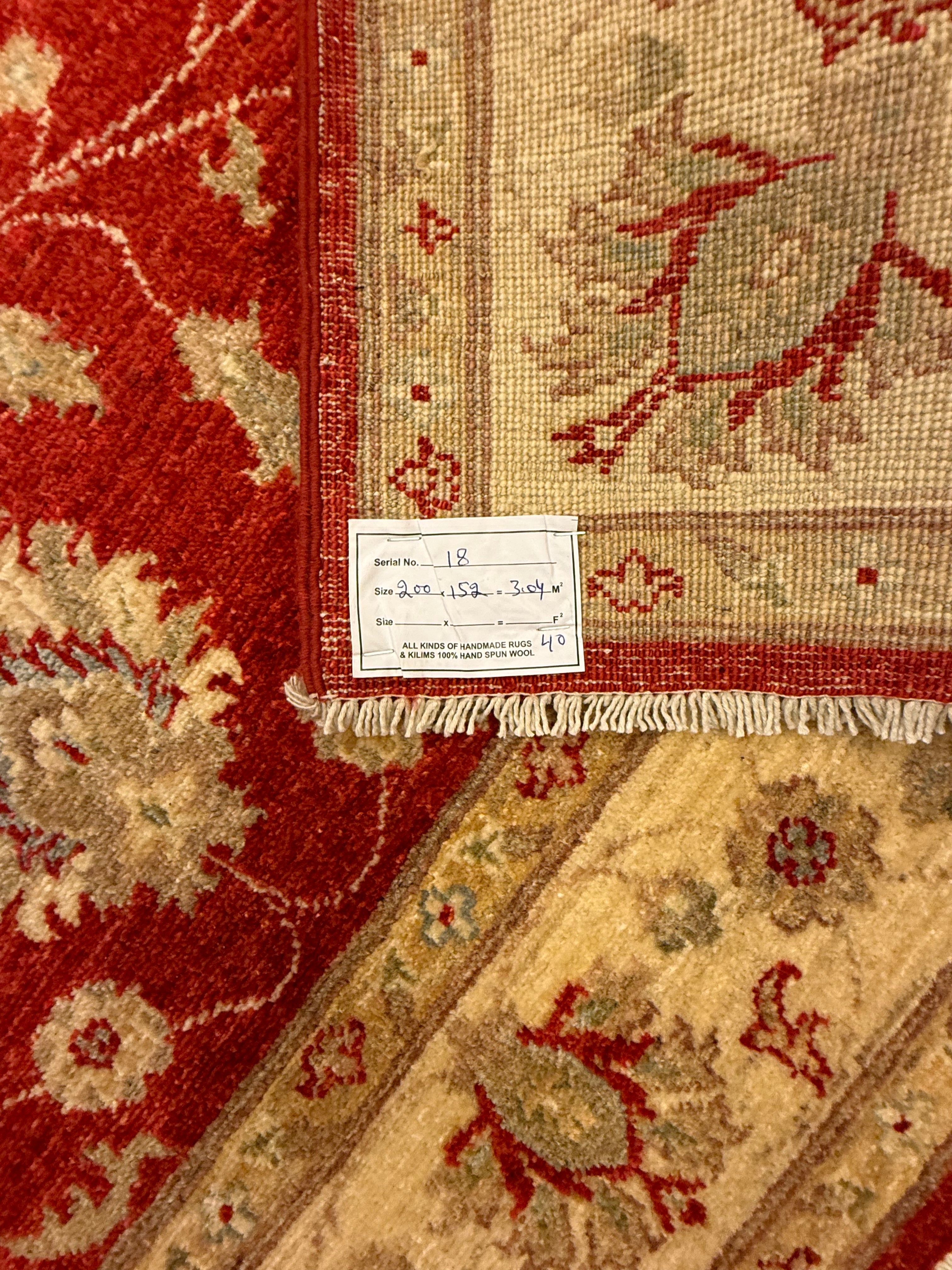 Farahan Ziegler Tapijt 152 X 200 CM Handgeknoopt