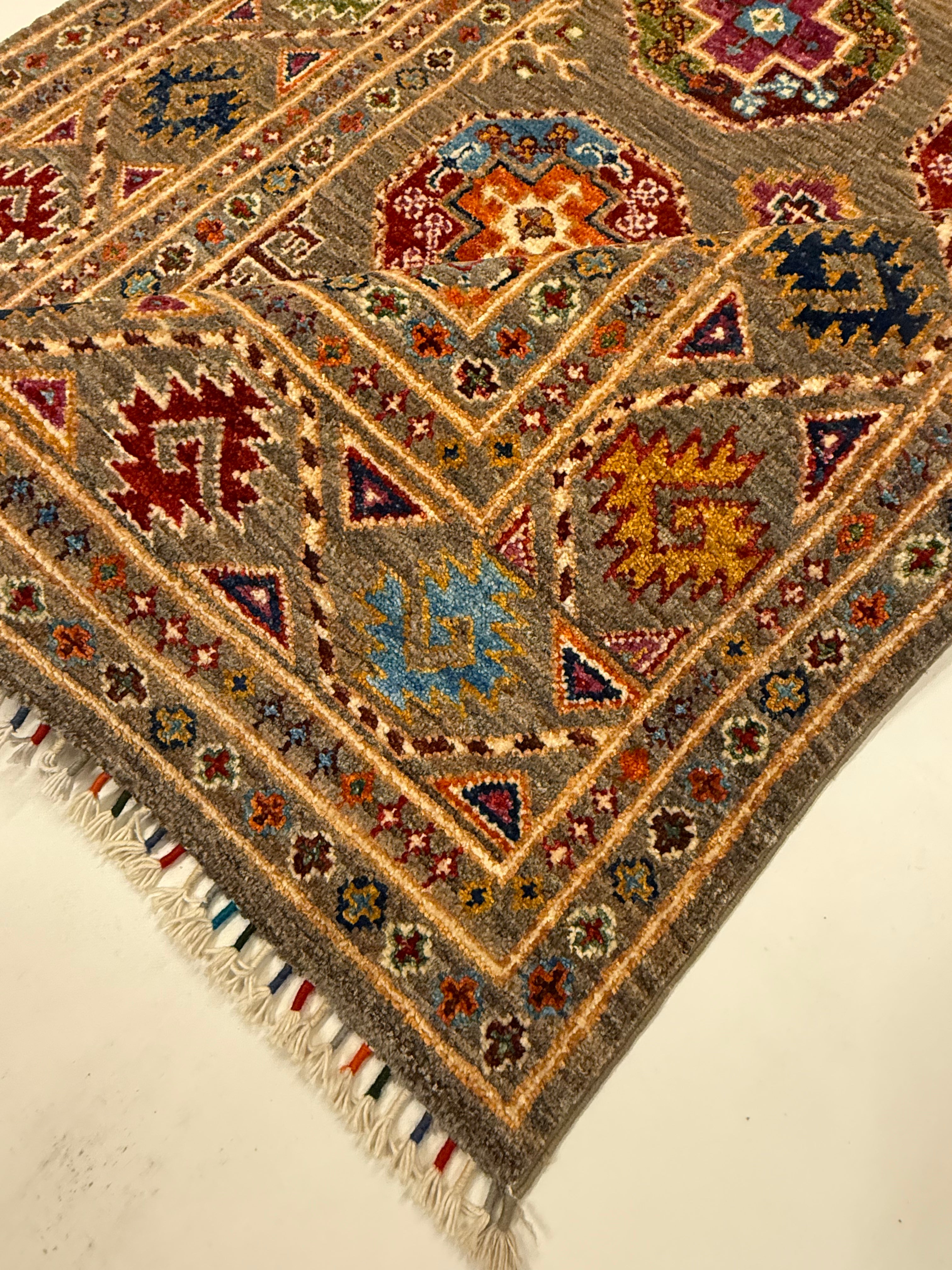 Handgeknoopt Super Kazak Tapijt 120 X 180 CM