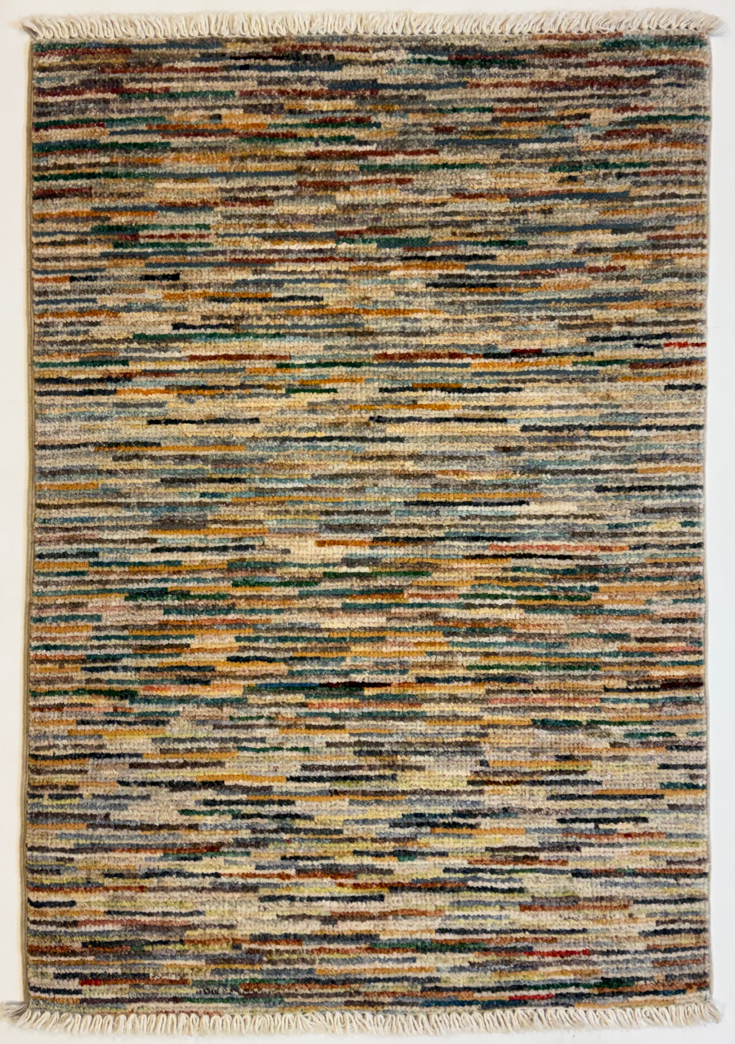 Afghaans Handgeknoopt Line Gabbeh 63 X 91 CM