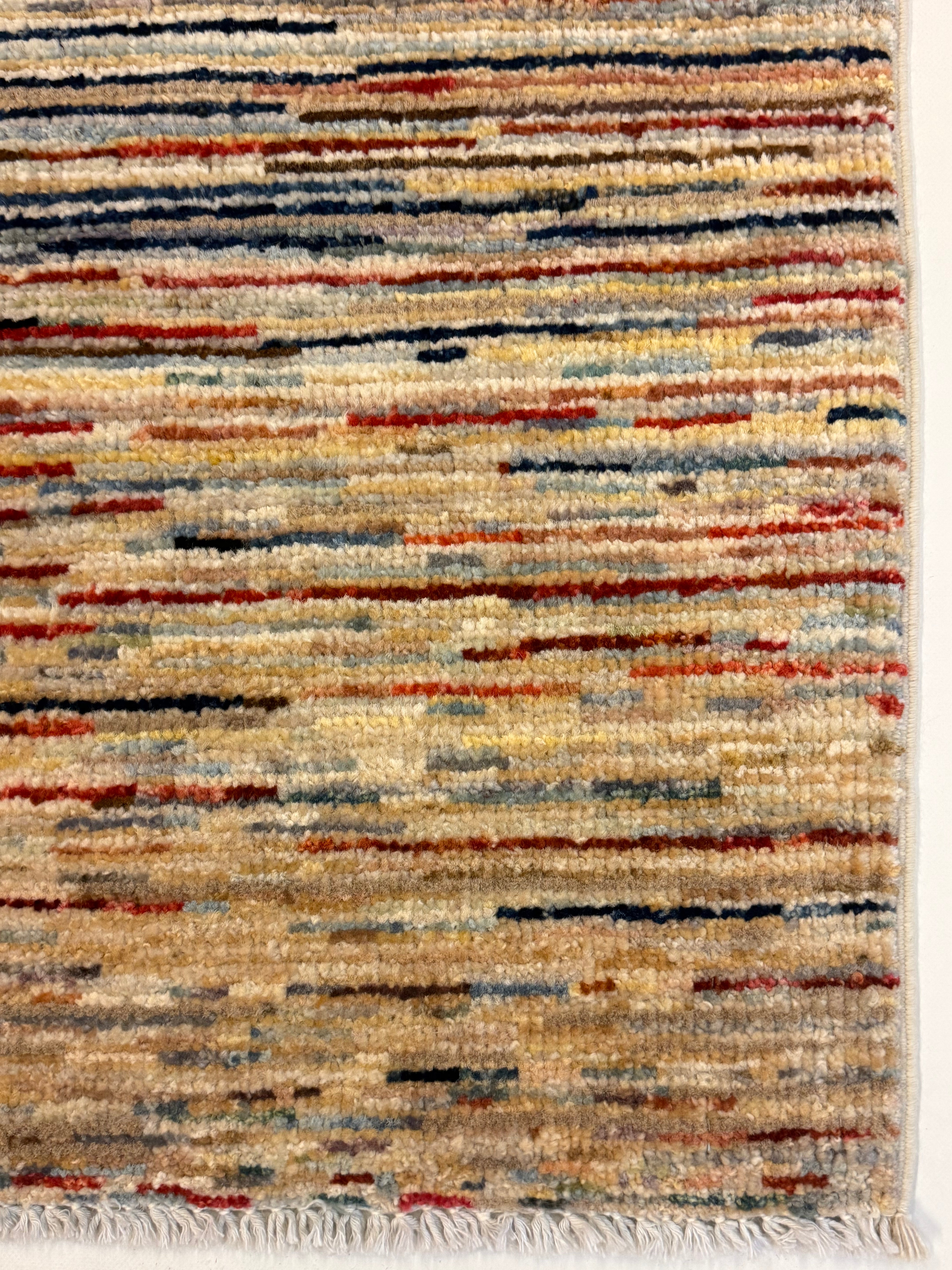 Afghaans Line Gabbeh Tapijt 63 X 96 CM Handgeknoopt