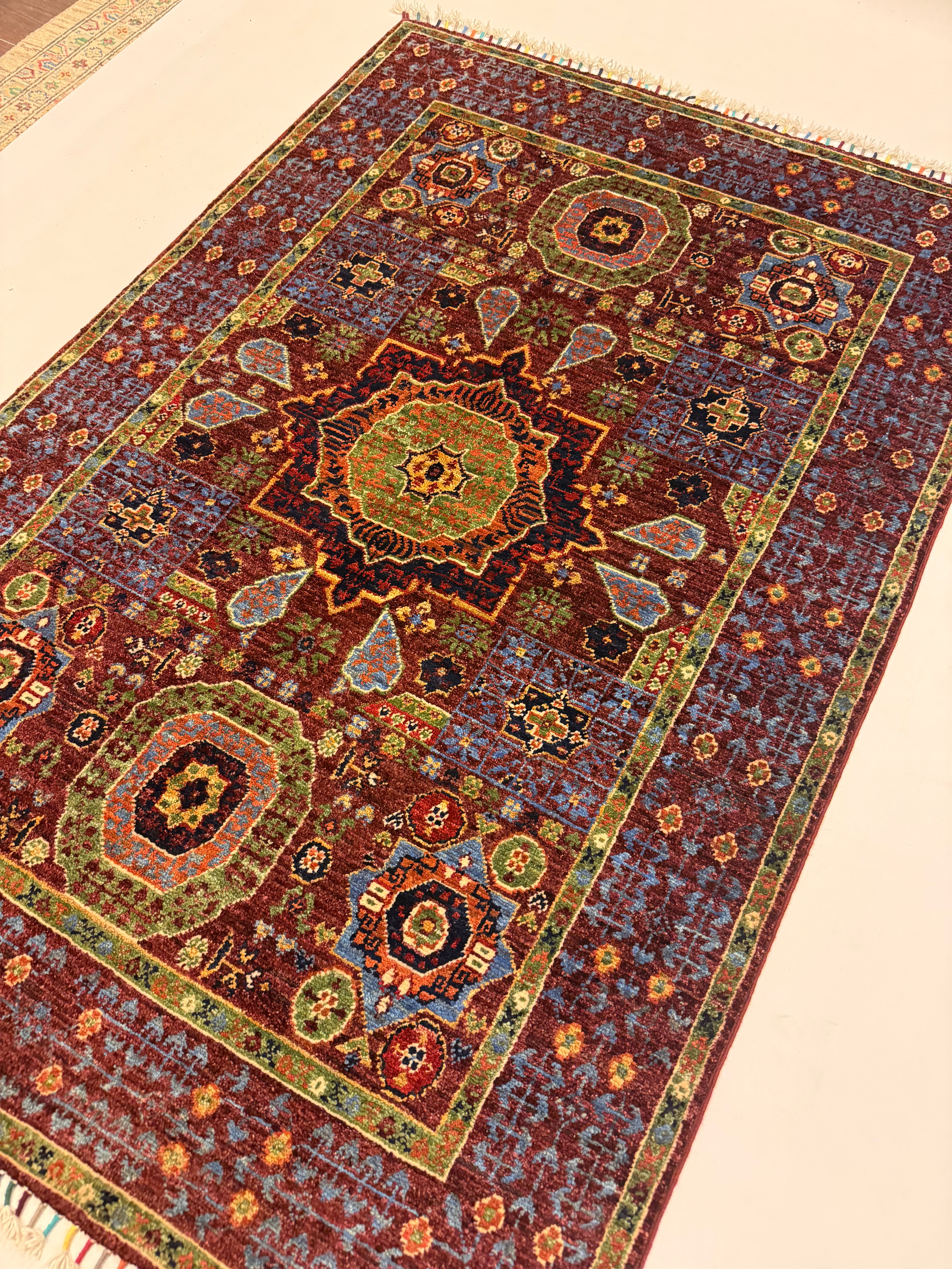 Handgeknoopt Mamluk Tapijt 102 X 152 CM