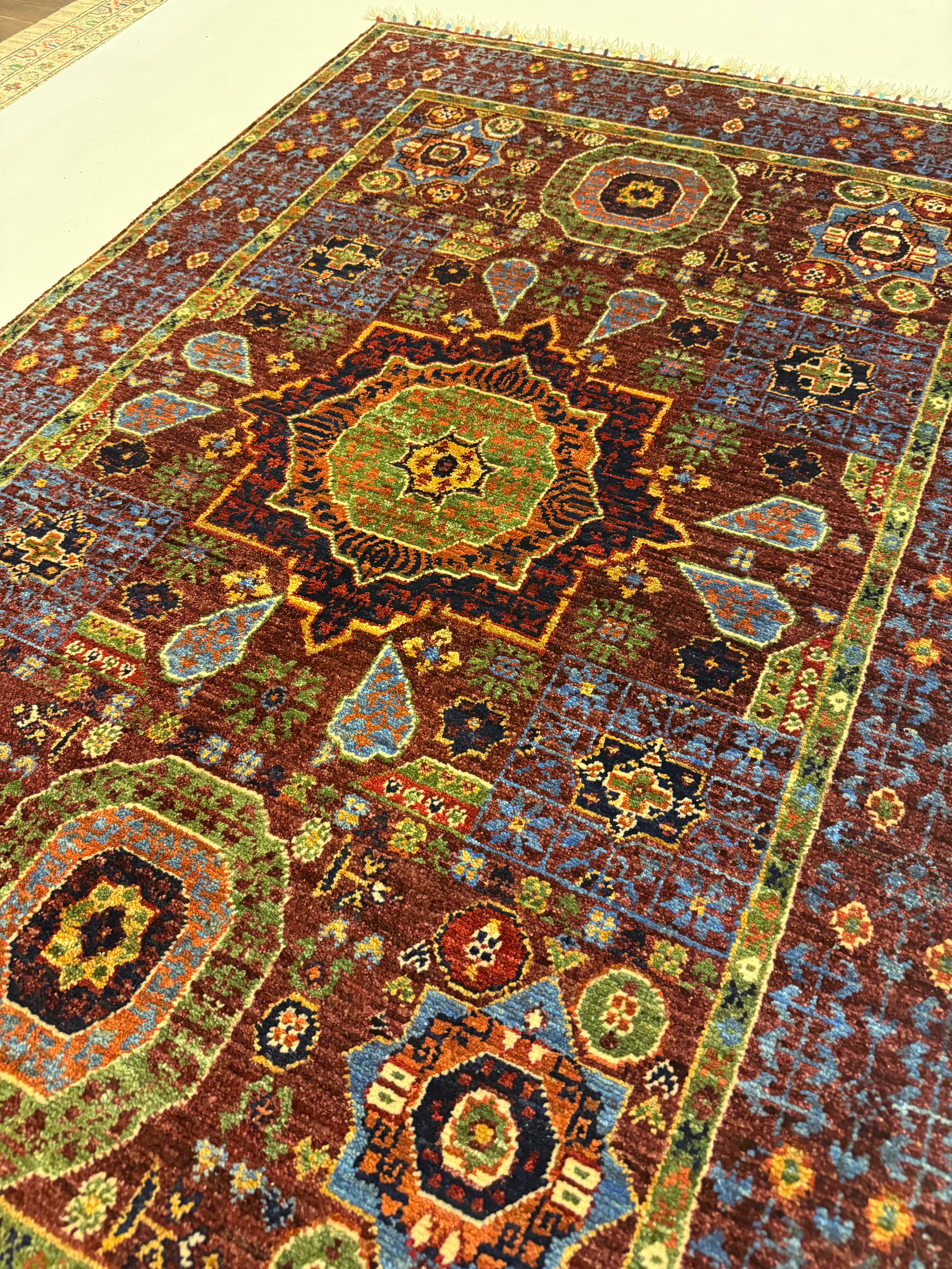 Handgeknoopt Mamluk Tapijt 102 X 152 CM