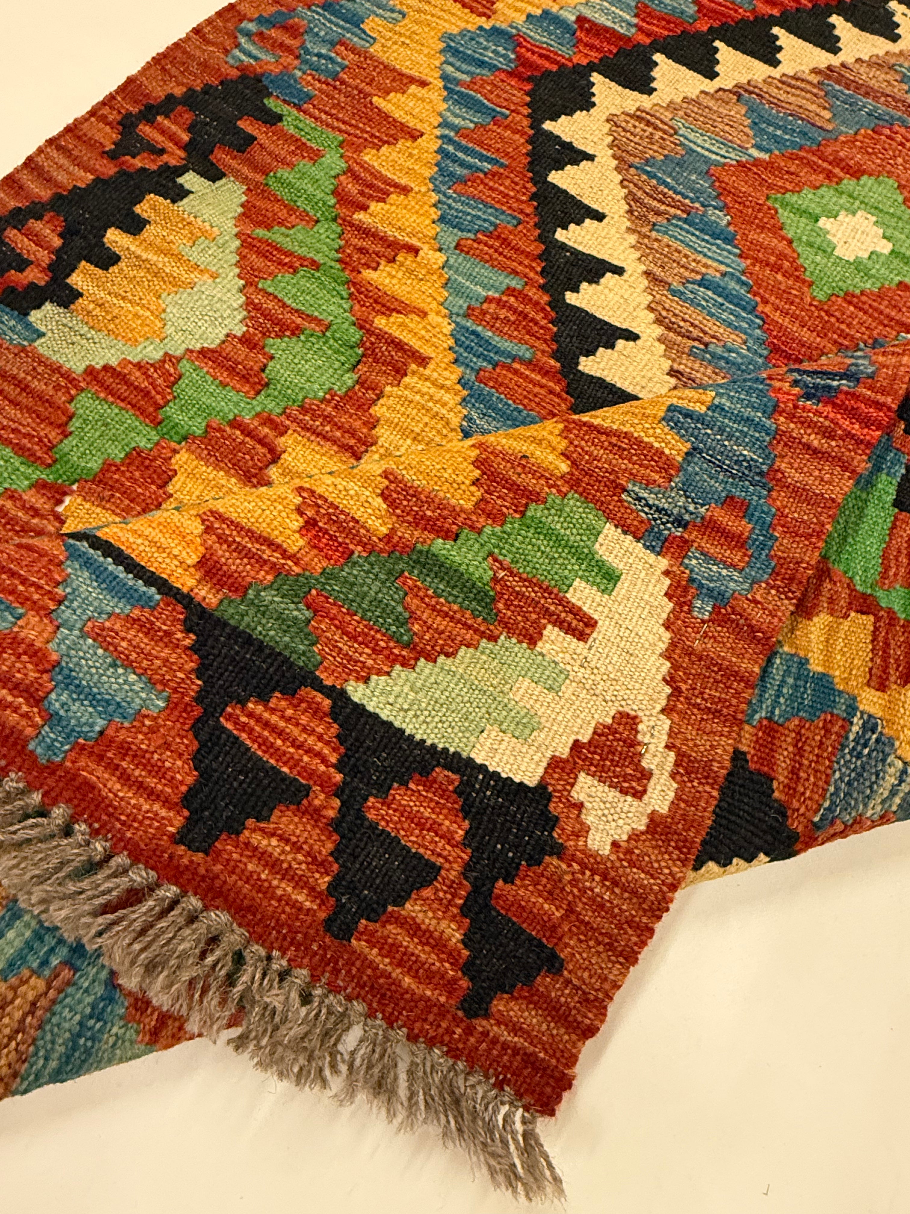 Afghaanse Kelim 76 X 115 CM Handgeweven
