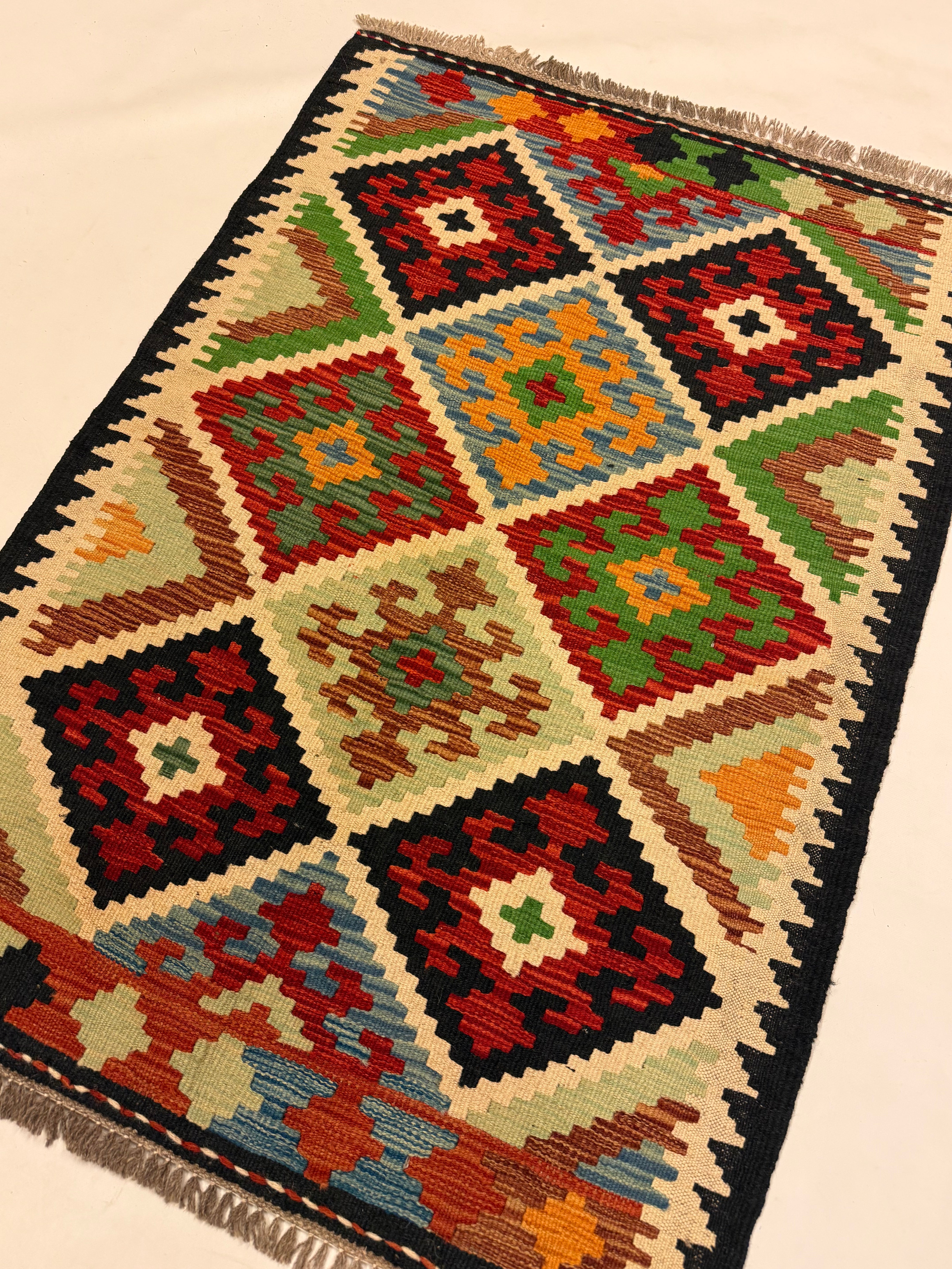 Afghaanse Kelim Handgeweven 82 X 120 CM
