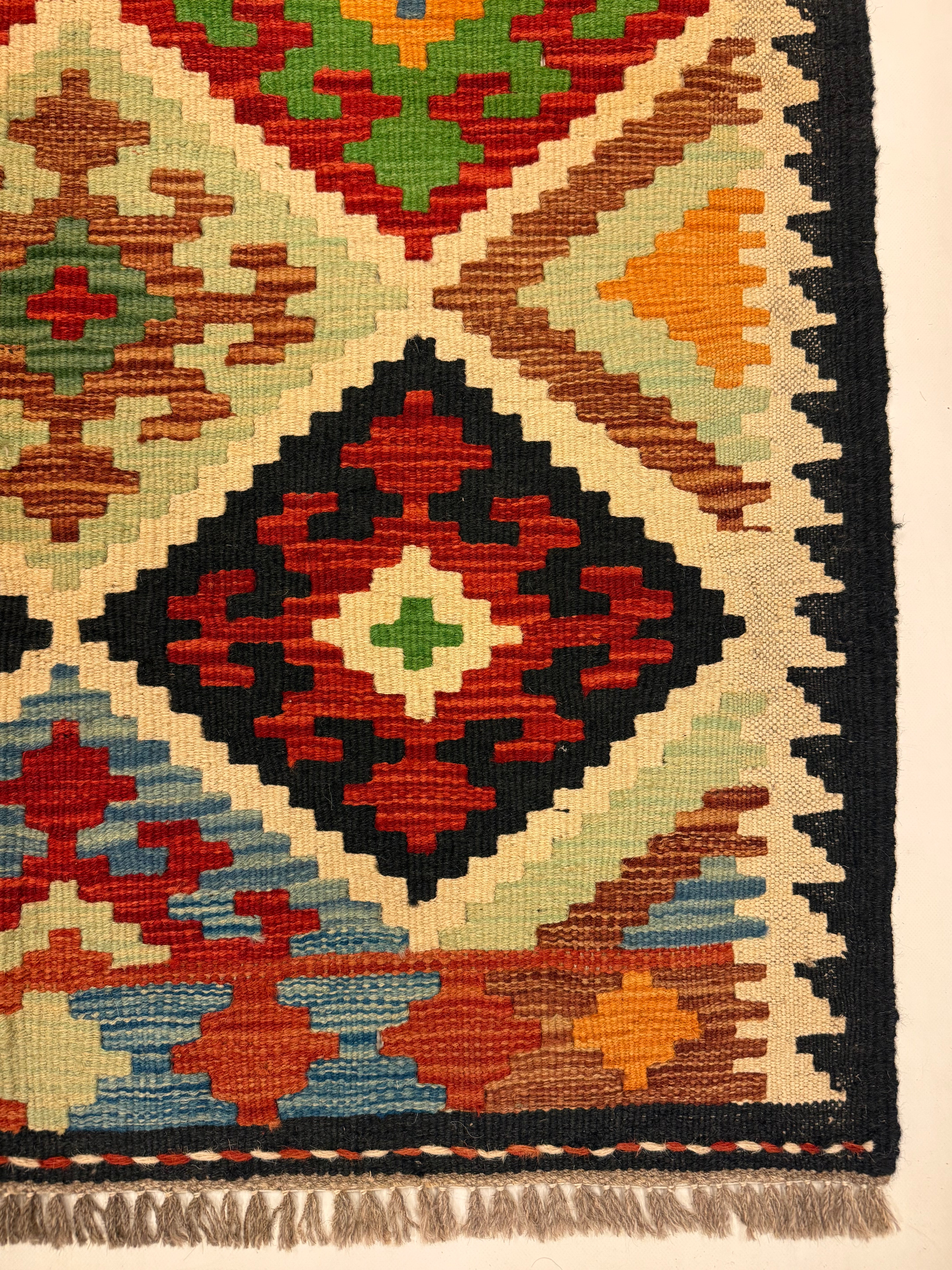 Afghaanse Kelim Handgeweven 82 X 120 CM